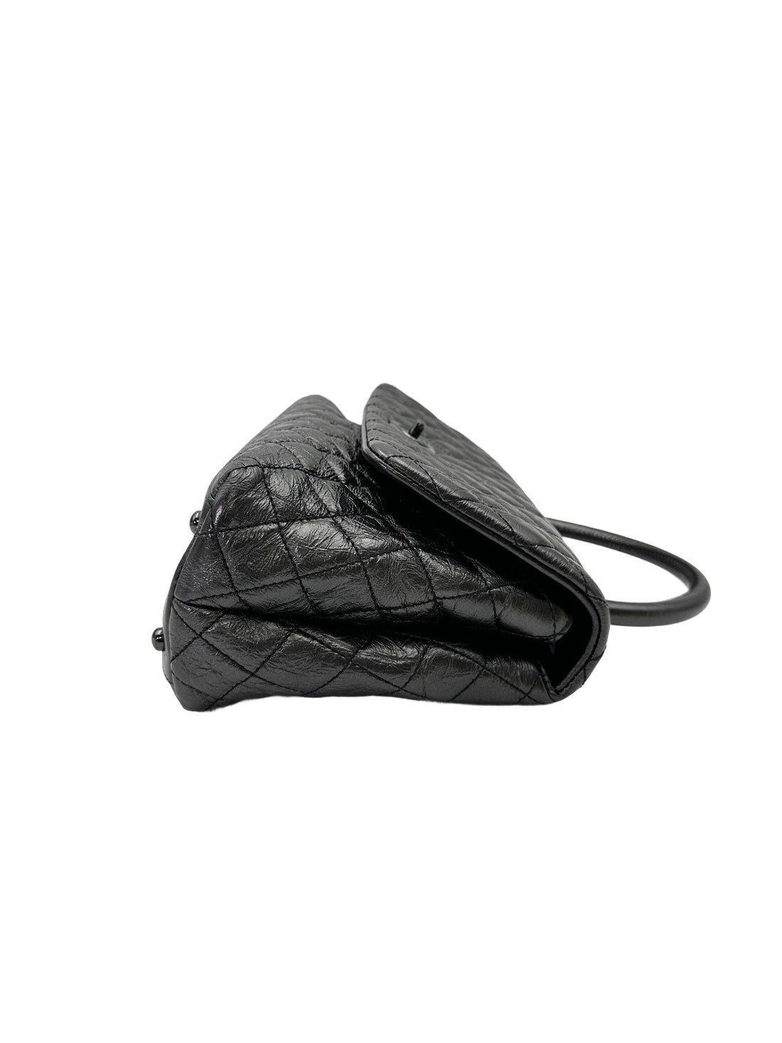 Chanel CoCo Handle Black Quilted Leather Shoulder Bag With Black Buckle(29***24) CC2088