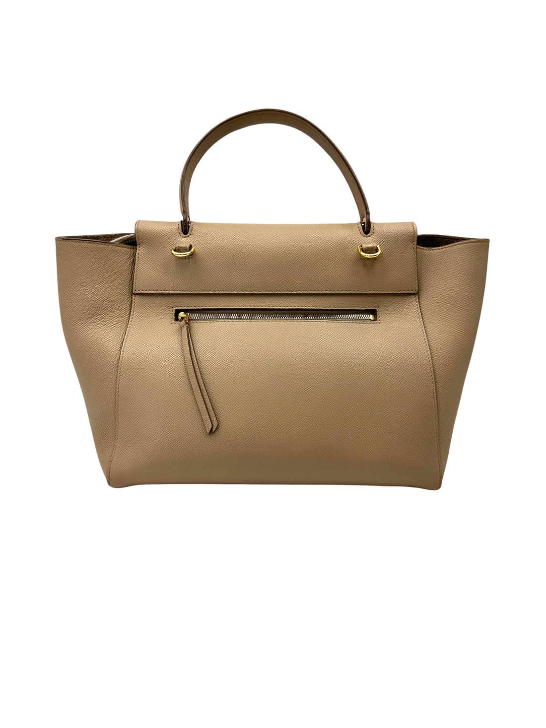 Celine Beige Leather Belt Handle Bag CE170