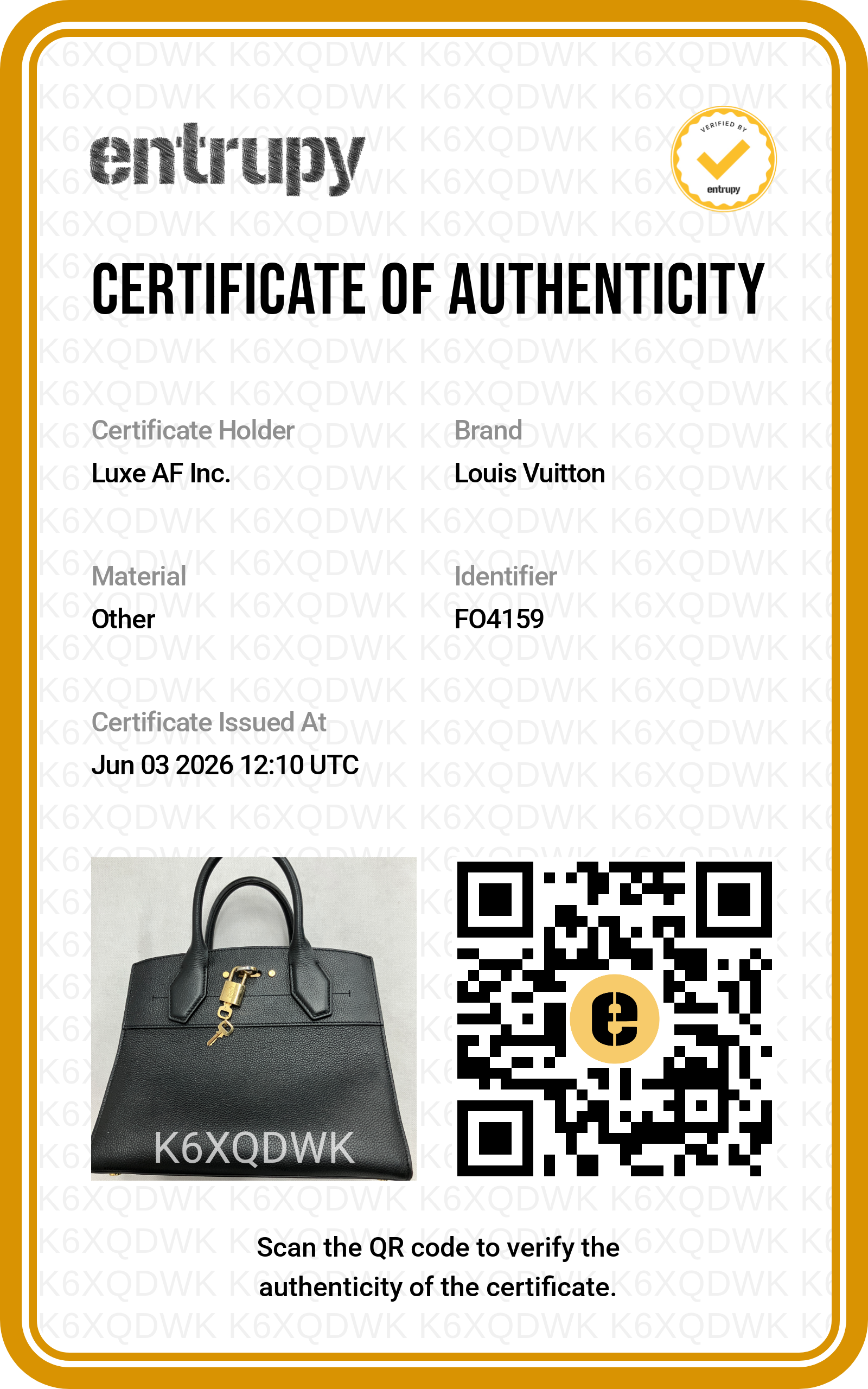 Louis Vuitton City Steamer PM Black Grained Leather Handle Bag LV2932