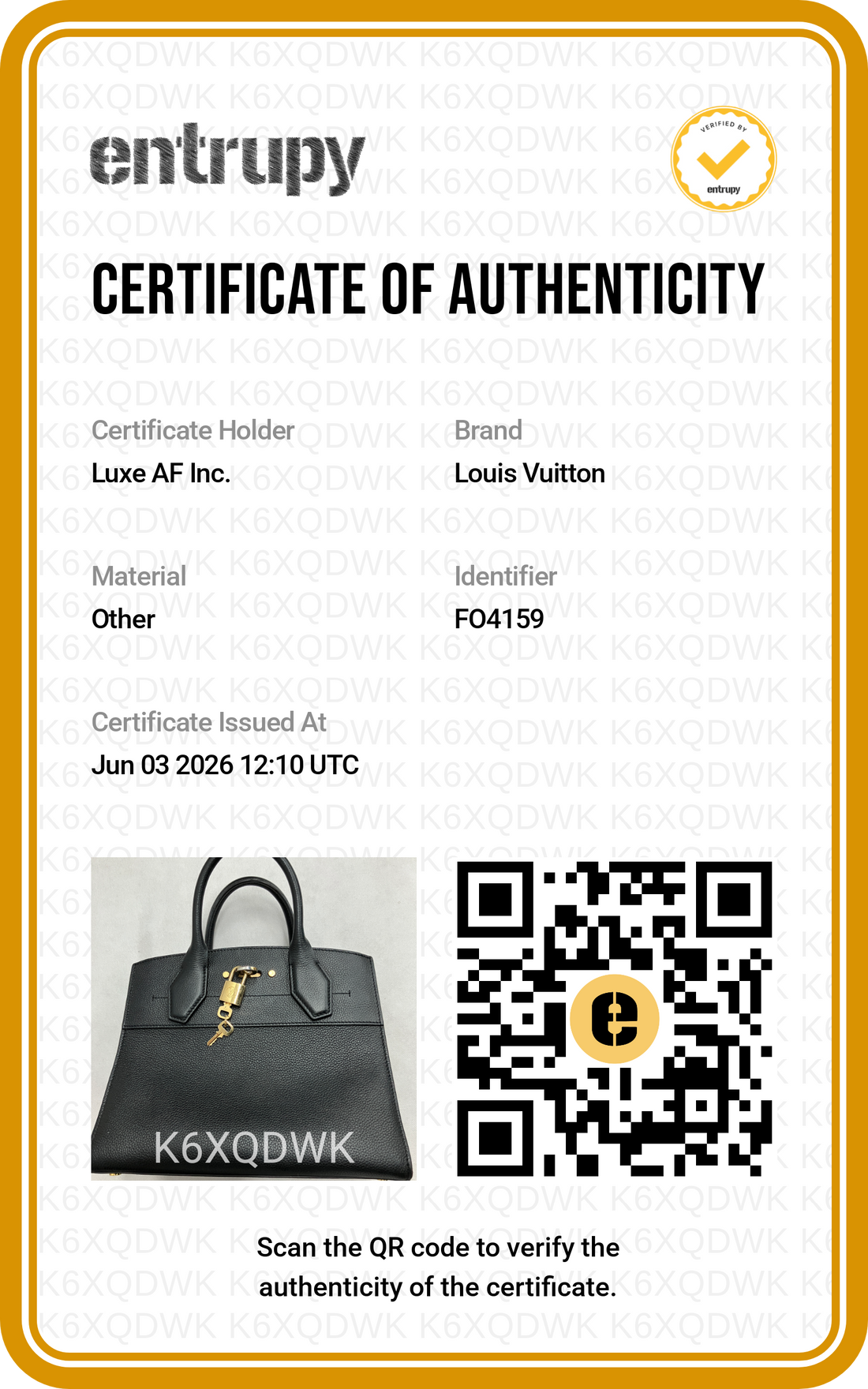 Louis Vuitton City Steamer PM Black Grained Leather Handle Bag LV2932