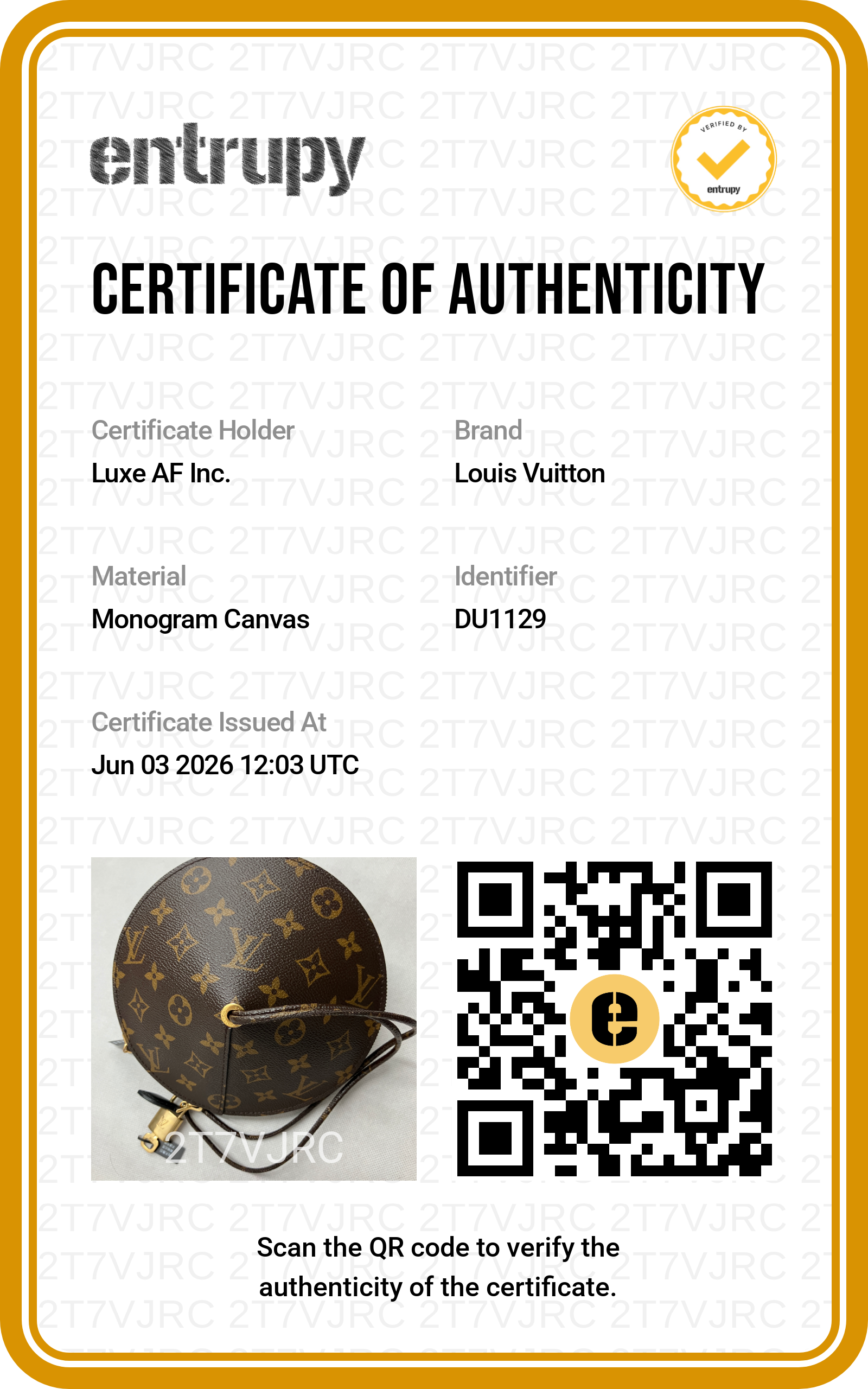 Louis Vuitton Monogram Canvas Toupie Bag LV2937