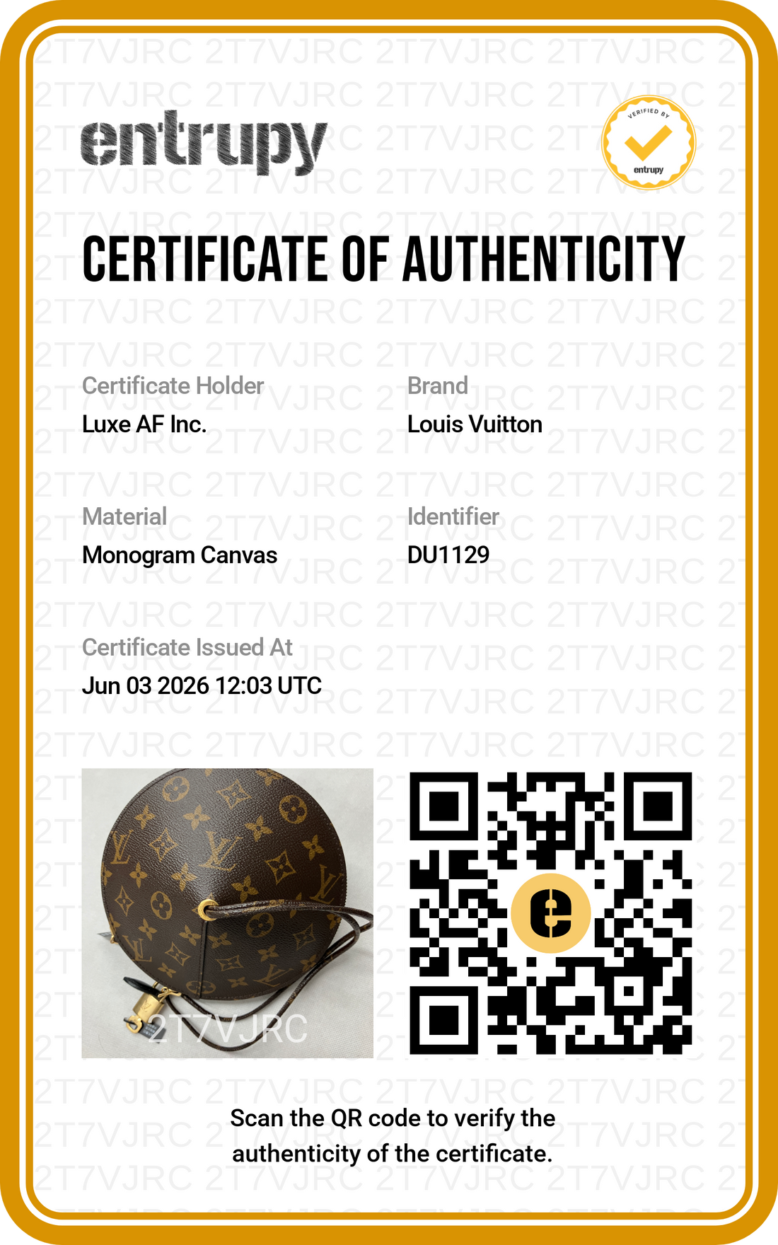 Louis Vuitton Monogram Canvas Toupie Bag LV2937