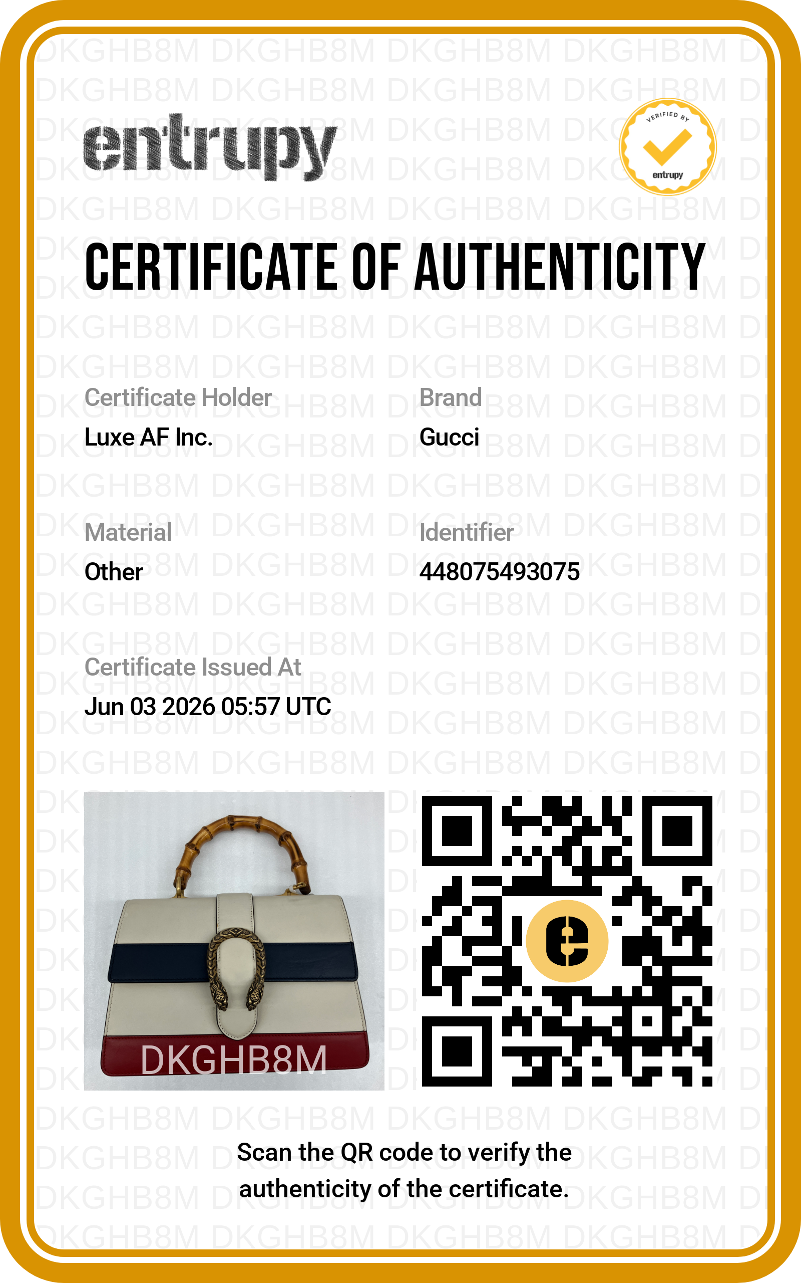 Gucci Dionysus Multicolor Leather Bamboo Medium Size Top Handle Bag GG1186