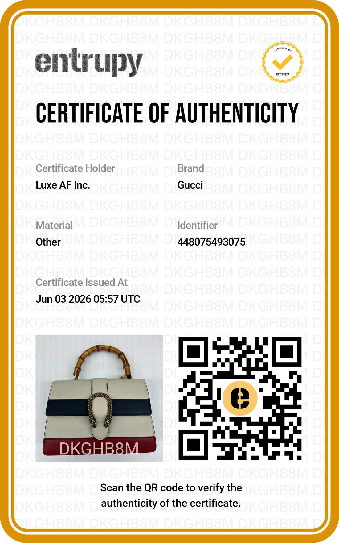 Gucci Dionysus Multicolor Leather Bamboo Medium Size Top Handle Bag GG1186