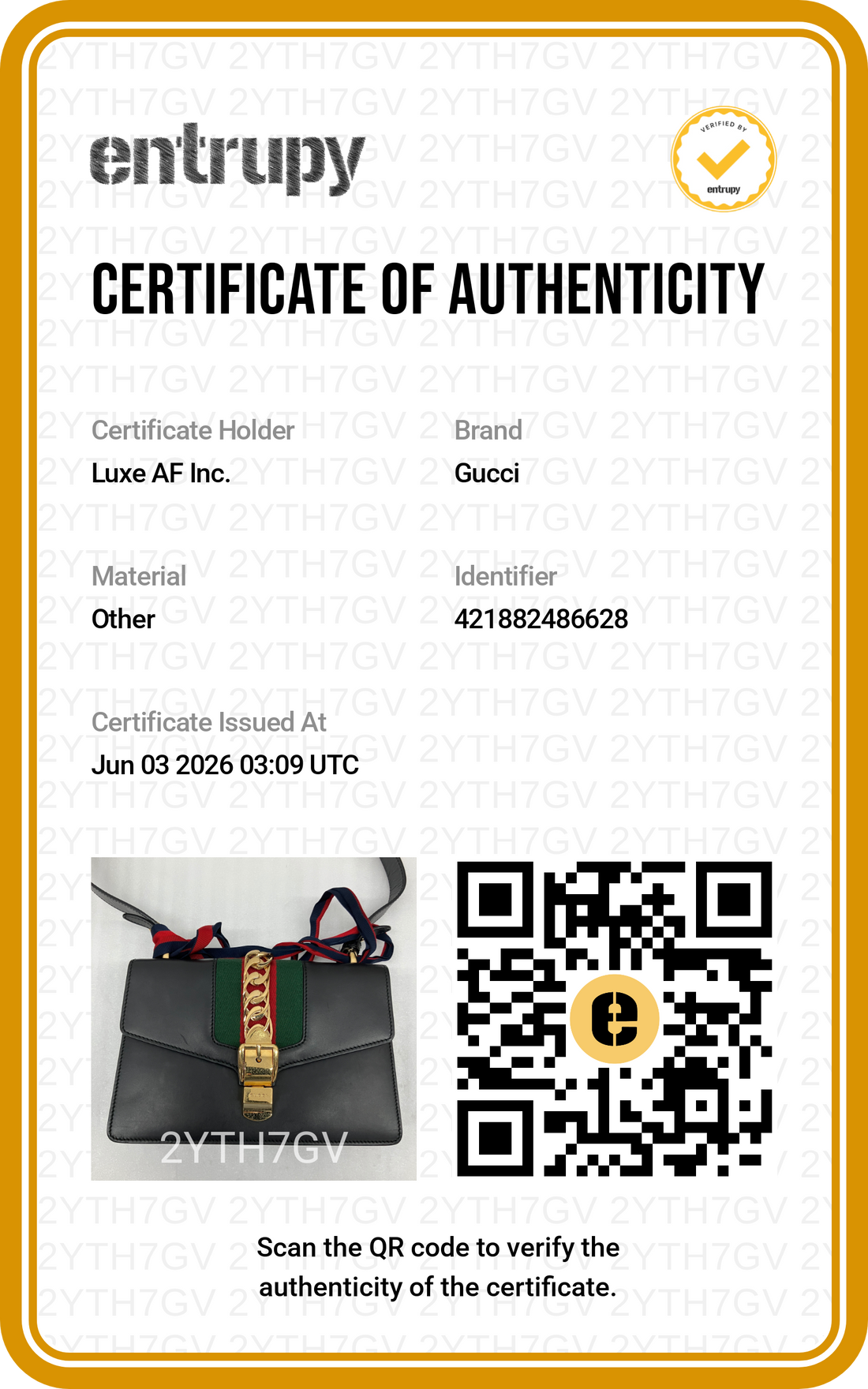 Gucci Sylvie Black Leather Shoulder Bag GG1182