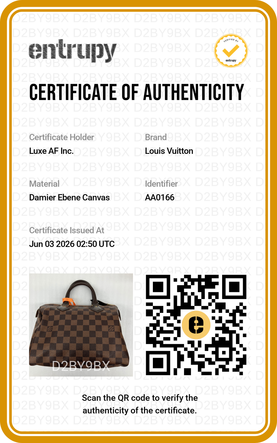 Louis Vuitton Speedy25 Damier Ebene Handle Bag LV2924