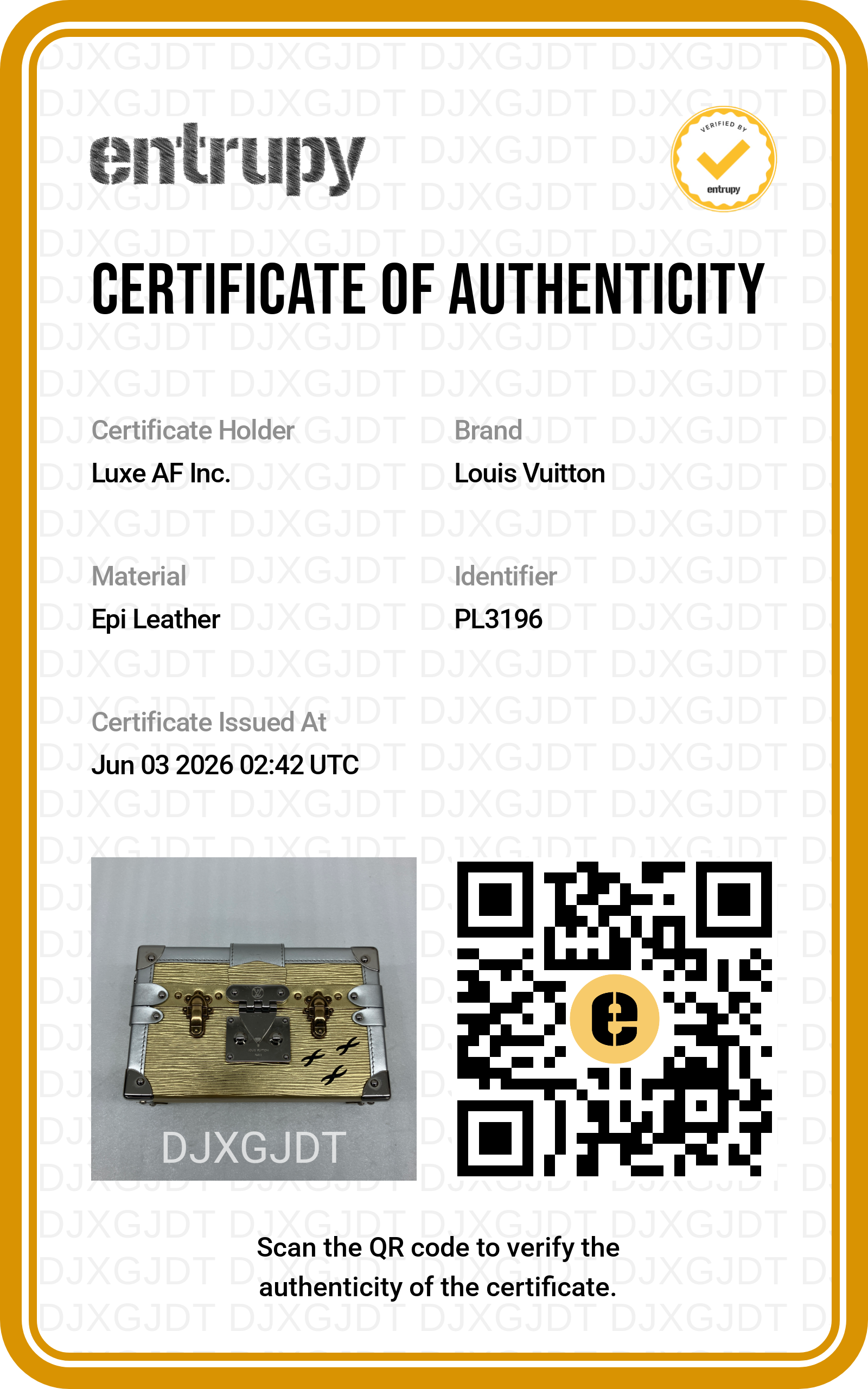 Louis Vuitton Petite Malle Gold/Silver Shoulder Bag LV2925