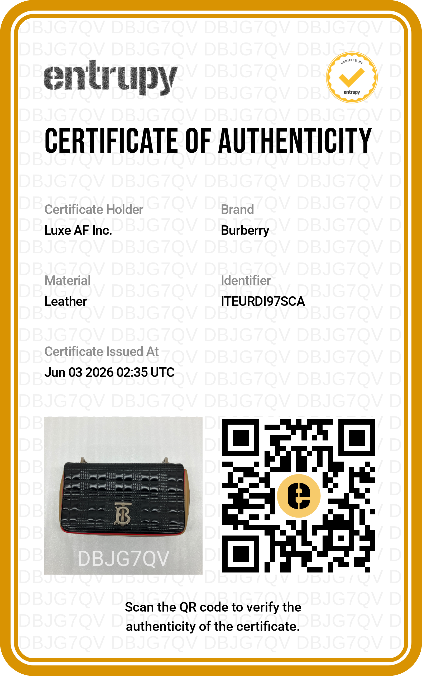 Burberry Lola Black Quilted Leather Shoulder Bag BR69