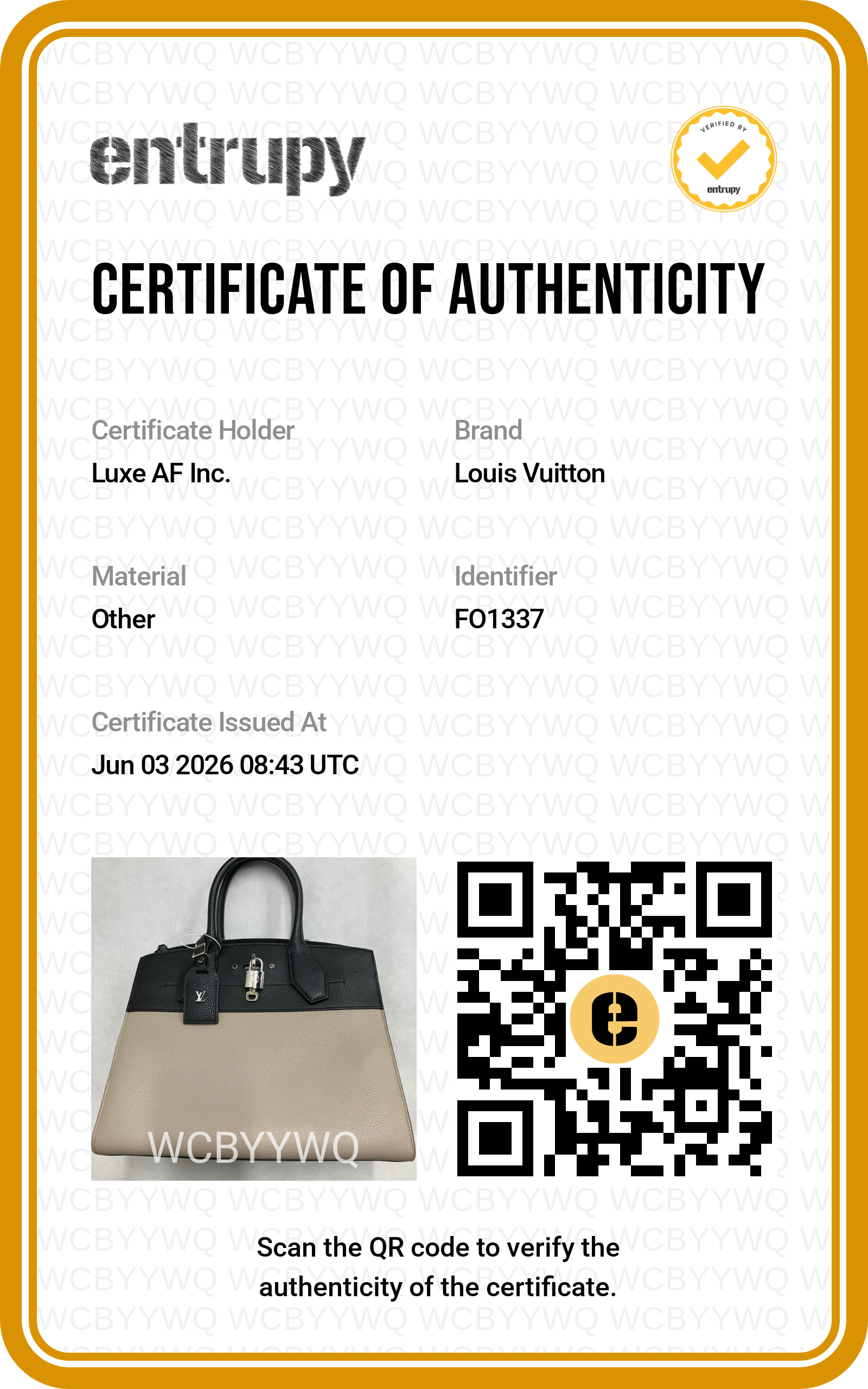 Louis Vuitton City Steamer MM Black/Grey Grained Leather Handle Bag LV2933