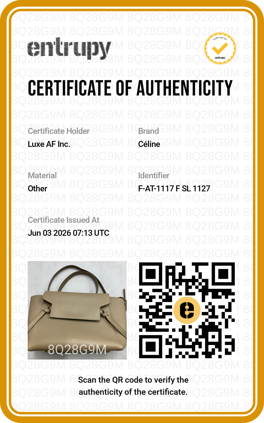 Celine Beige Leather Belt Handle Bag CE170
