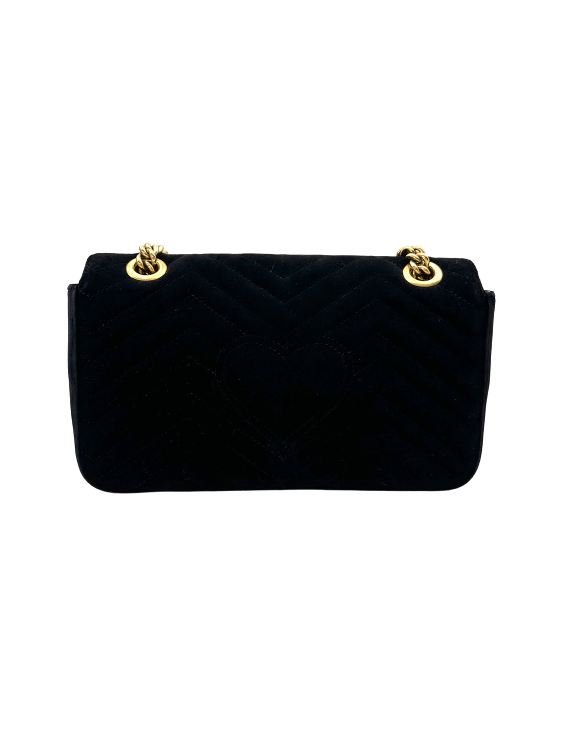 Gucci GG Marmont Black Velvet Shoulder Bag GG1196