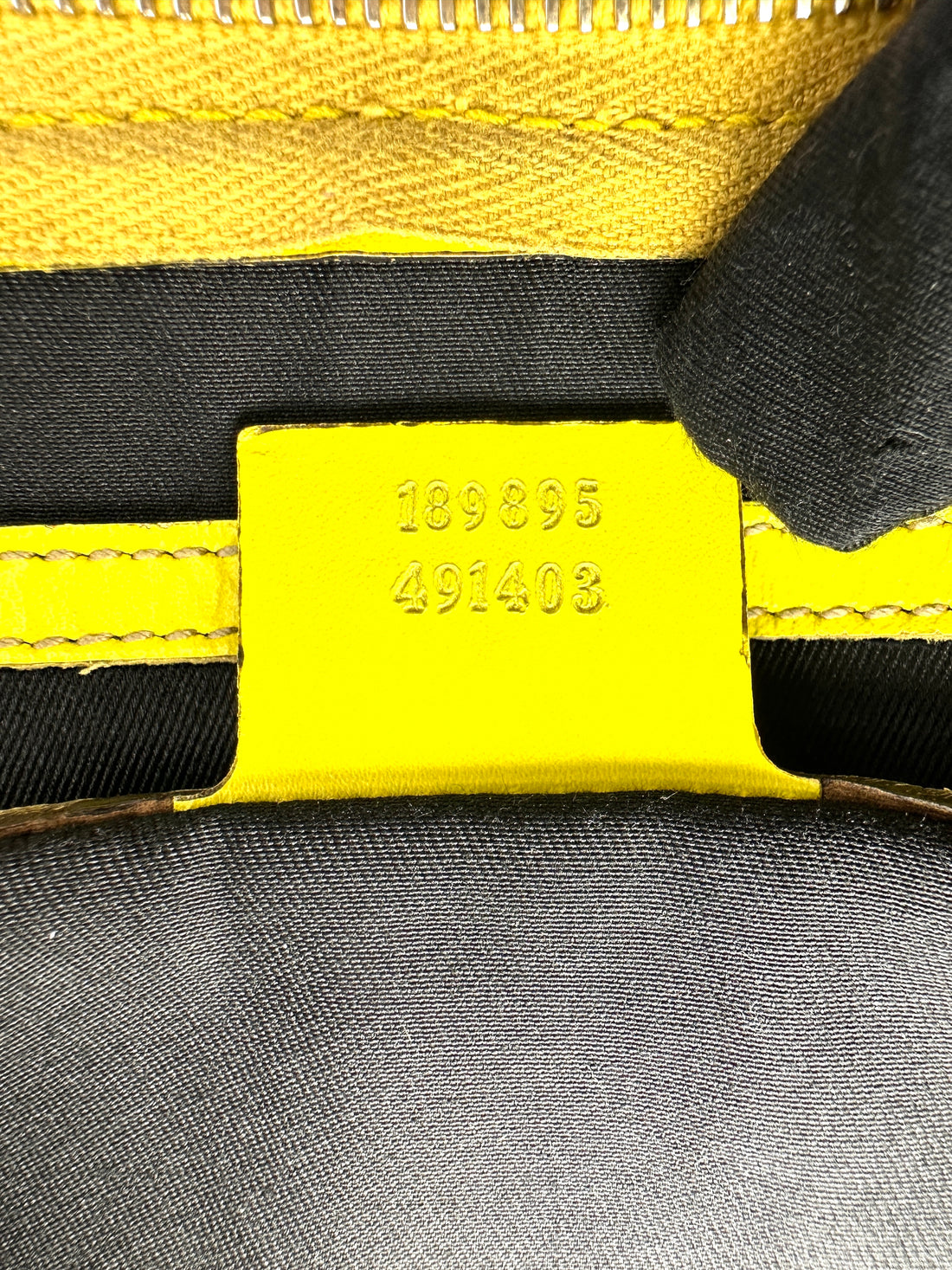 Gucci GG Supreme Joy Boston Bag WIth Yellow Stripe GG1190