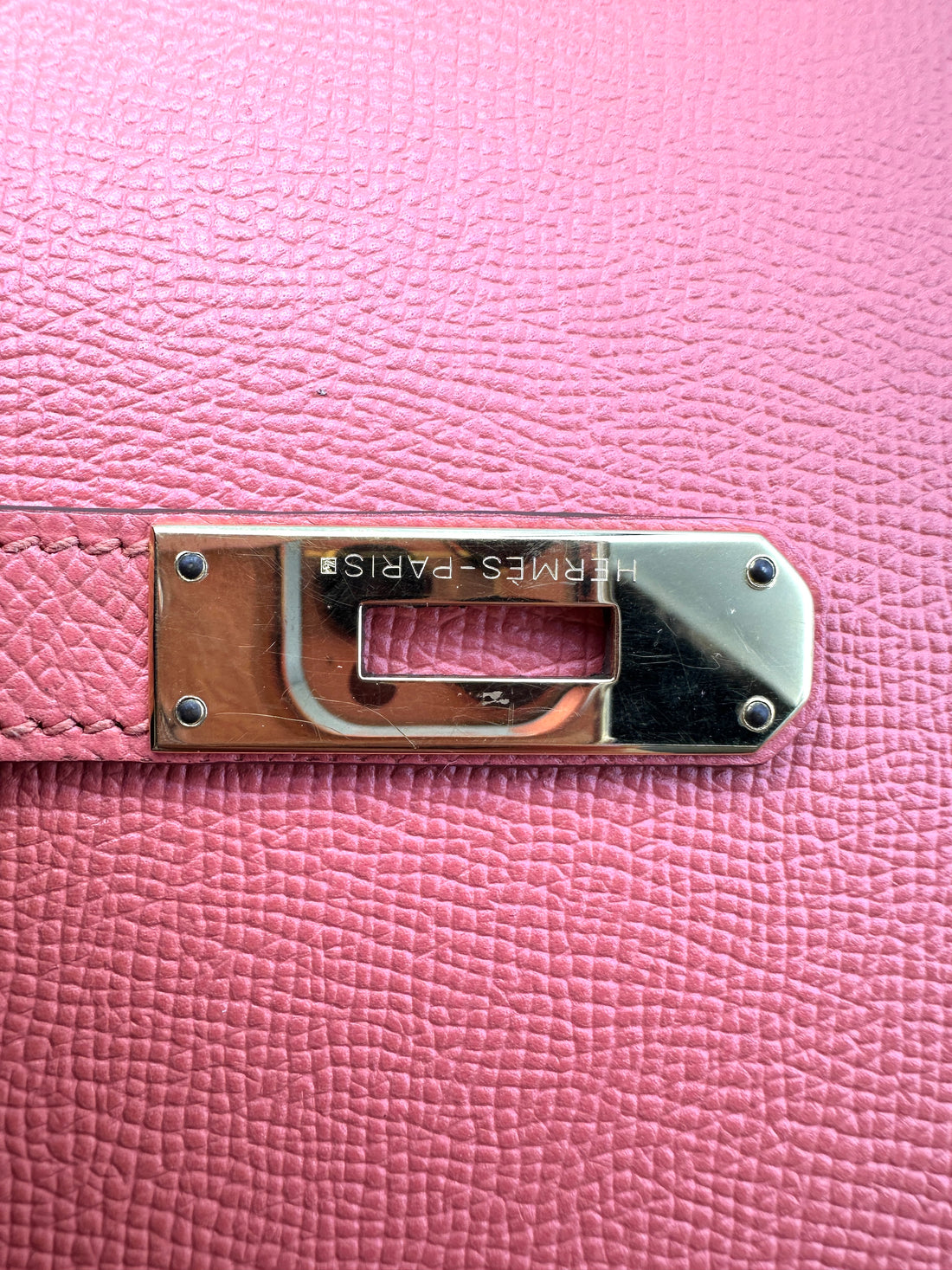 Hermes Kelly32 Orange Leather Top Handle Bag With Gold Hardware HR119