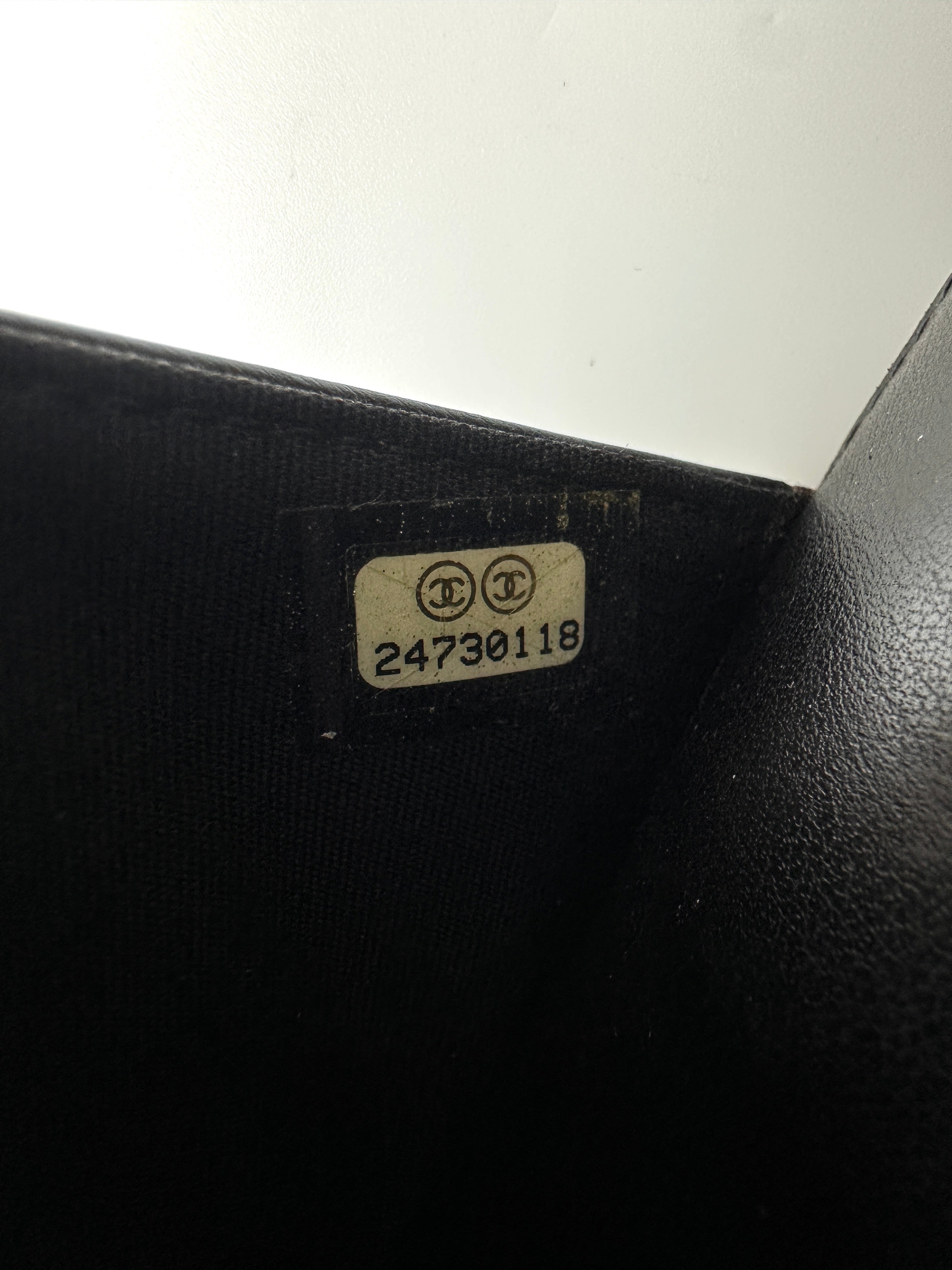 Chanel LeBoy Black Quilted Leather Wallet On Chain(24***18) CC2092