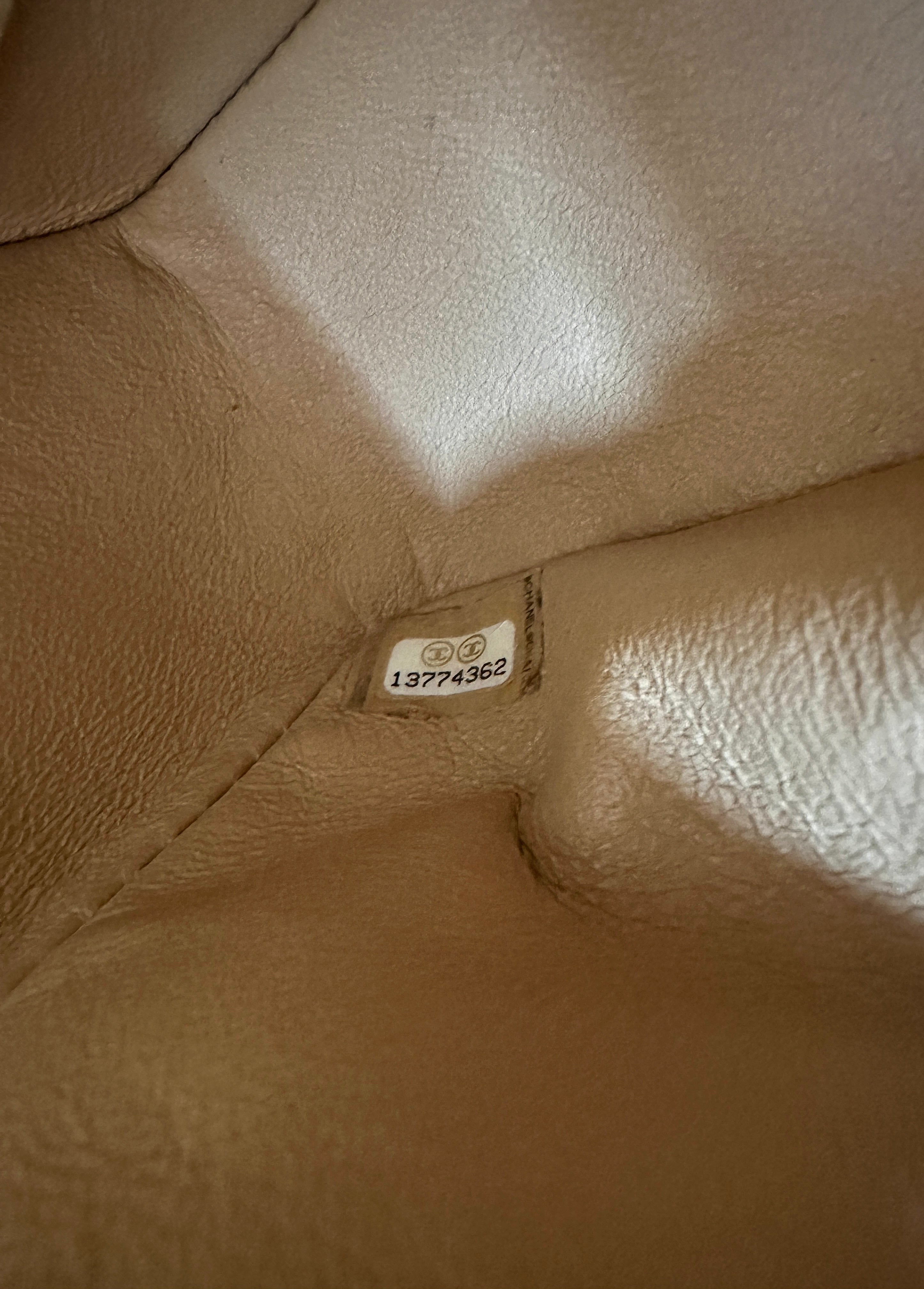 Chanel Classic Flap Beige Quilted Patent Leather Medium Size Shoulder Bag With Gold Buckle(13***62) CC2102