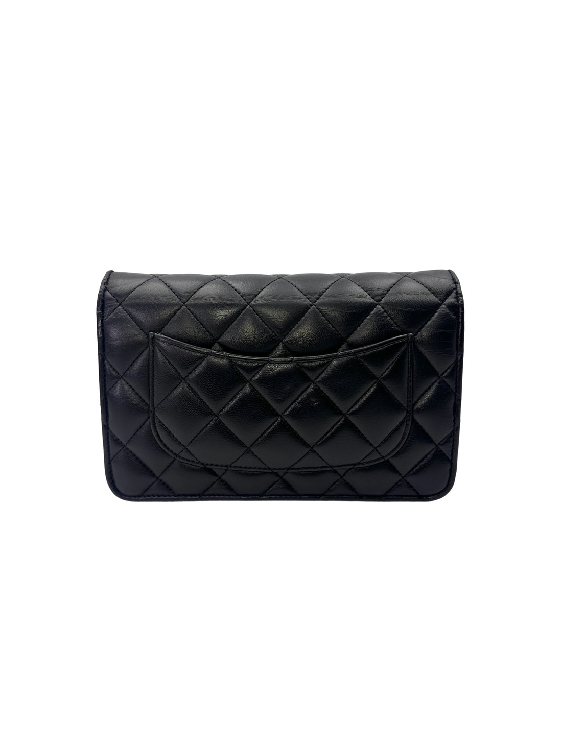 Chanel Black Quilted Lambskin Wallet On Chain(UU***1E) CC2098