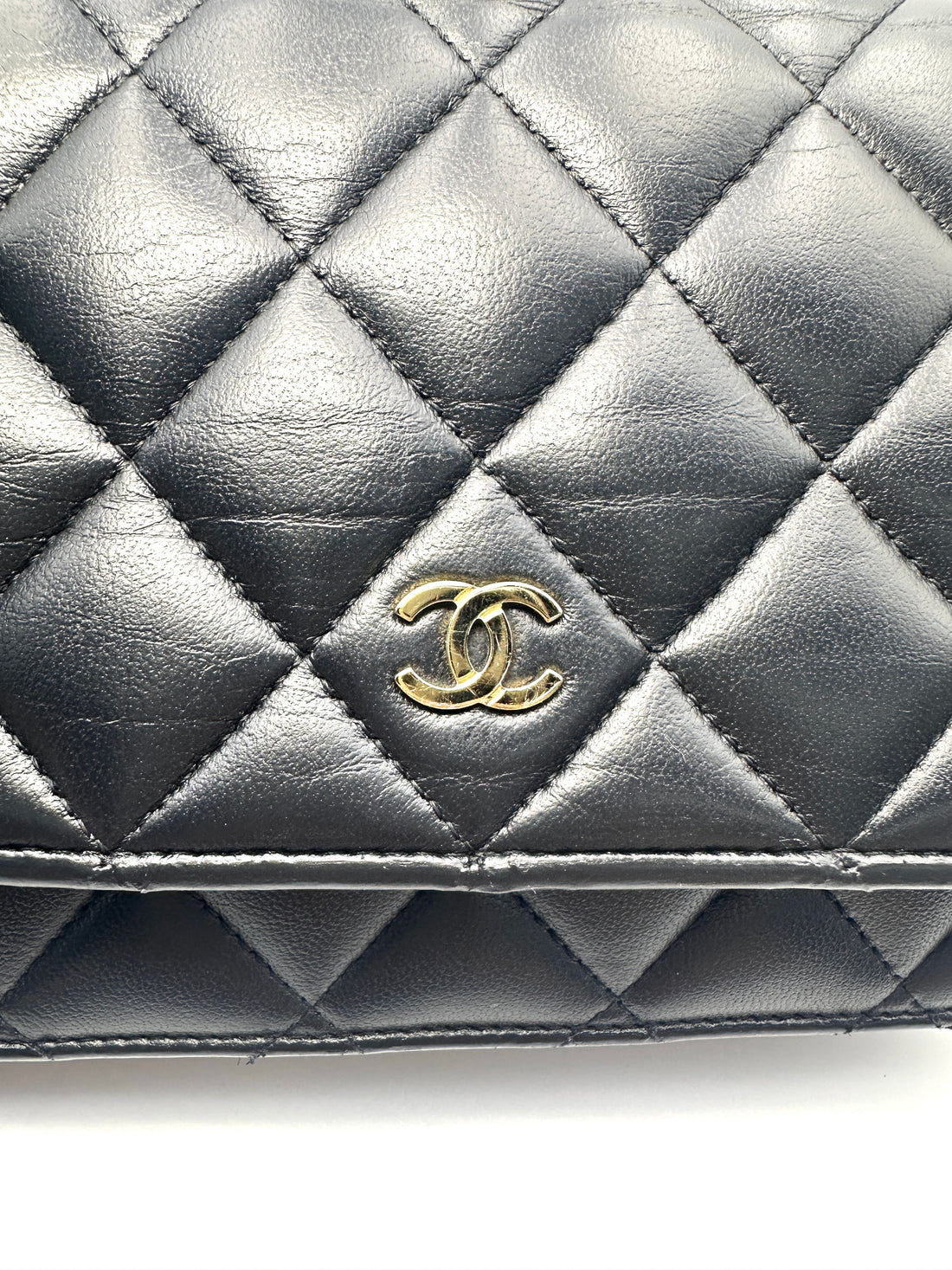 Chanel Black Quilted Lambskin Wallet On Chain(UU***1E) CC2098