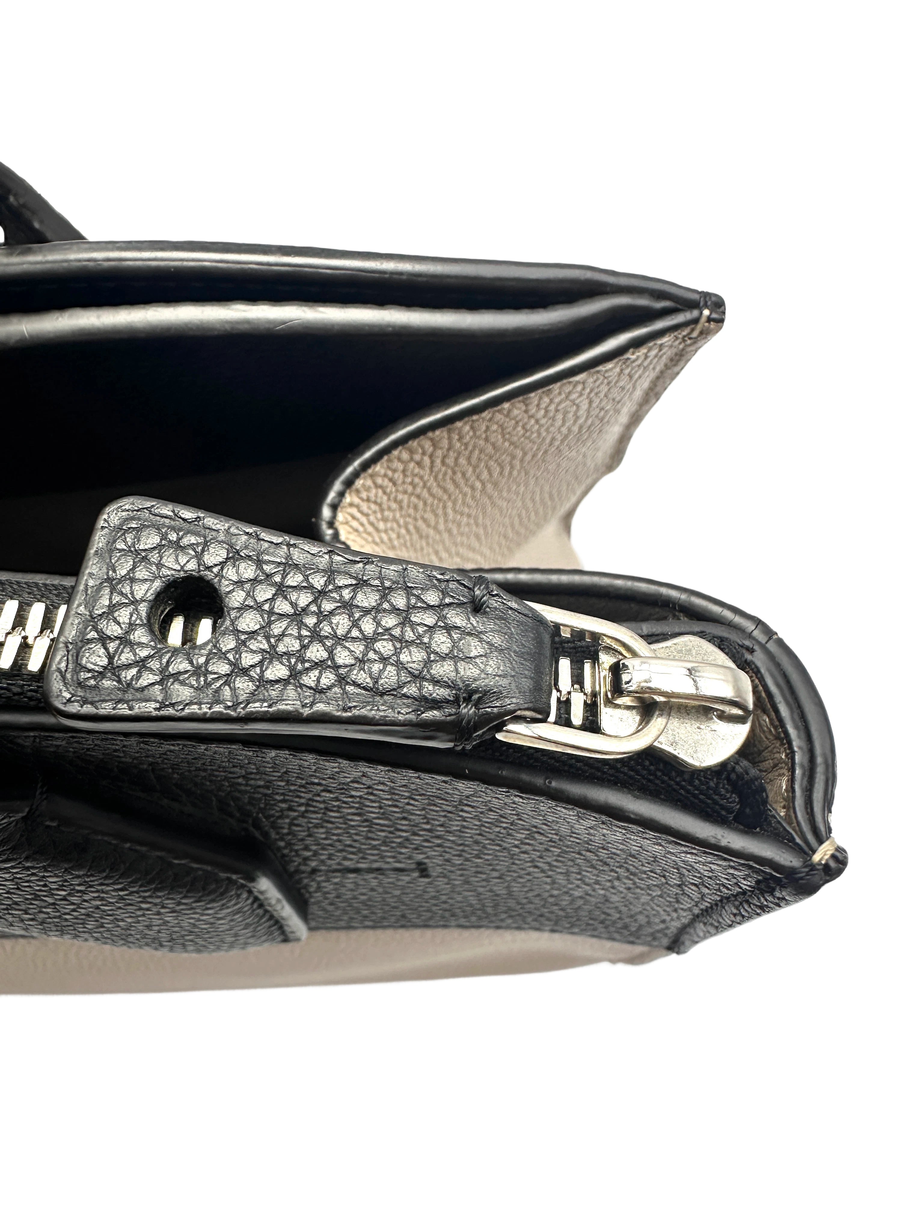 Louis Vuitton City Steamer MM Black/Grey Grained Leather Handle Bag LV2933