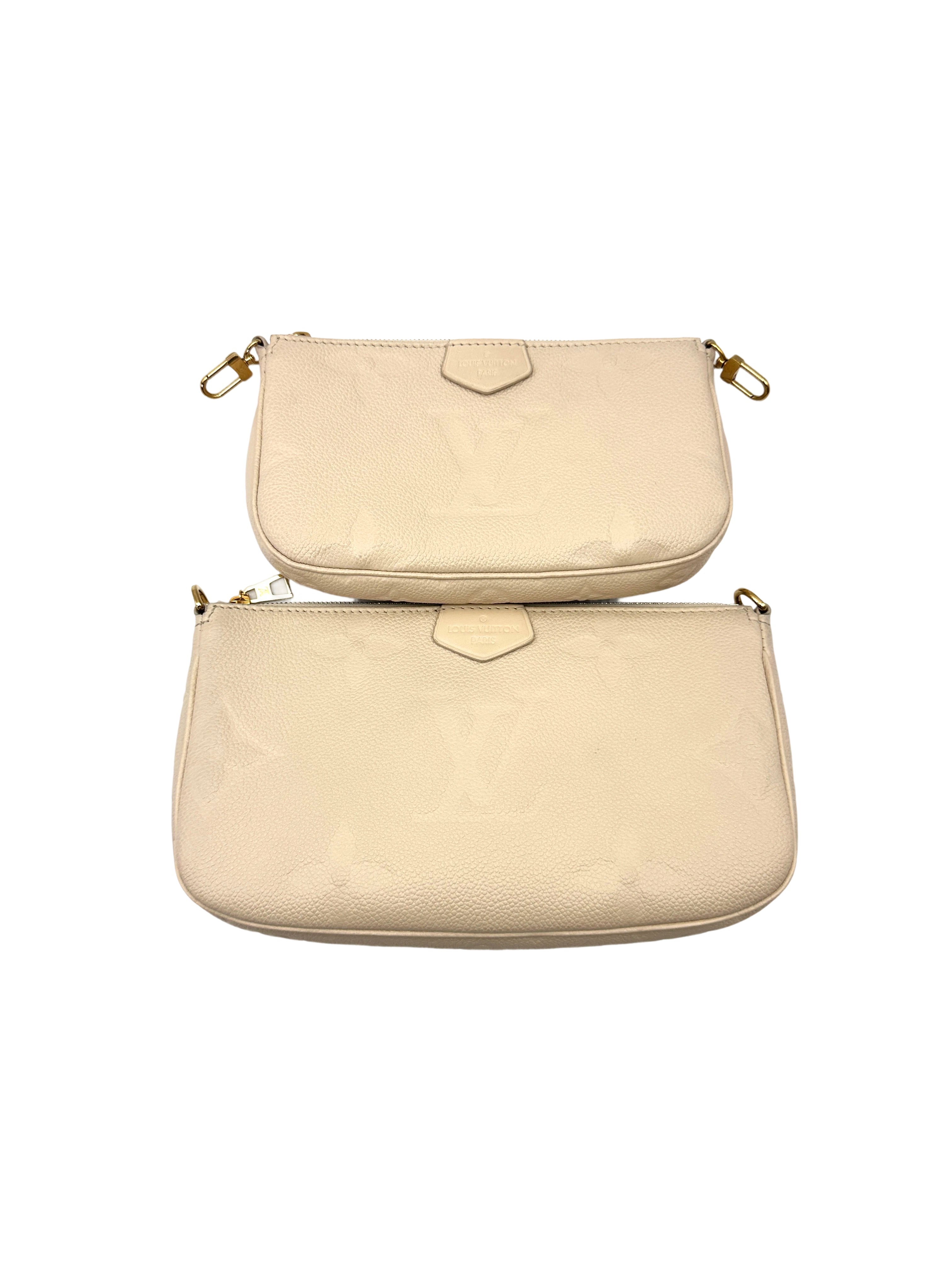 Louis Vuitton White Monogram Empreinte Leather Multi Pochette Accessoires LV2934