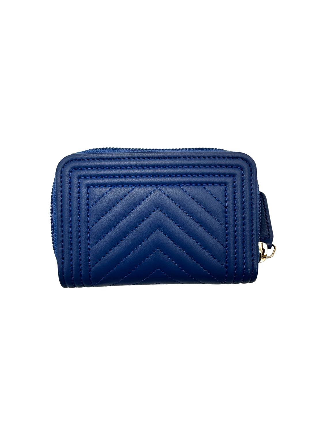 Chanel LeBoy Blue Chevron Leather Wallet(23***48) CC2100