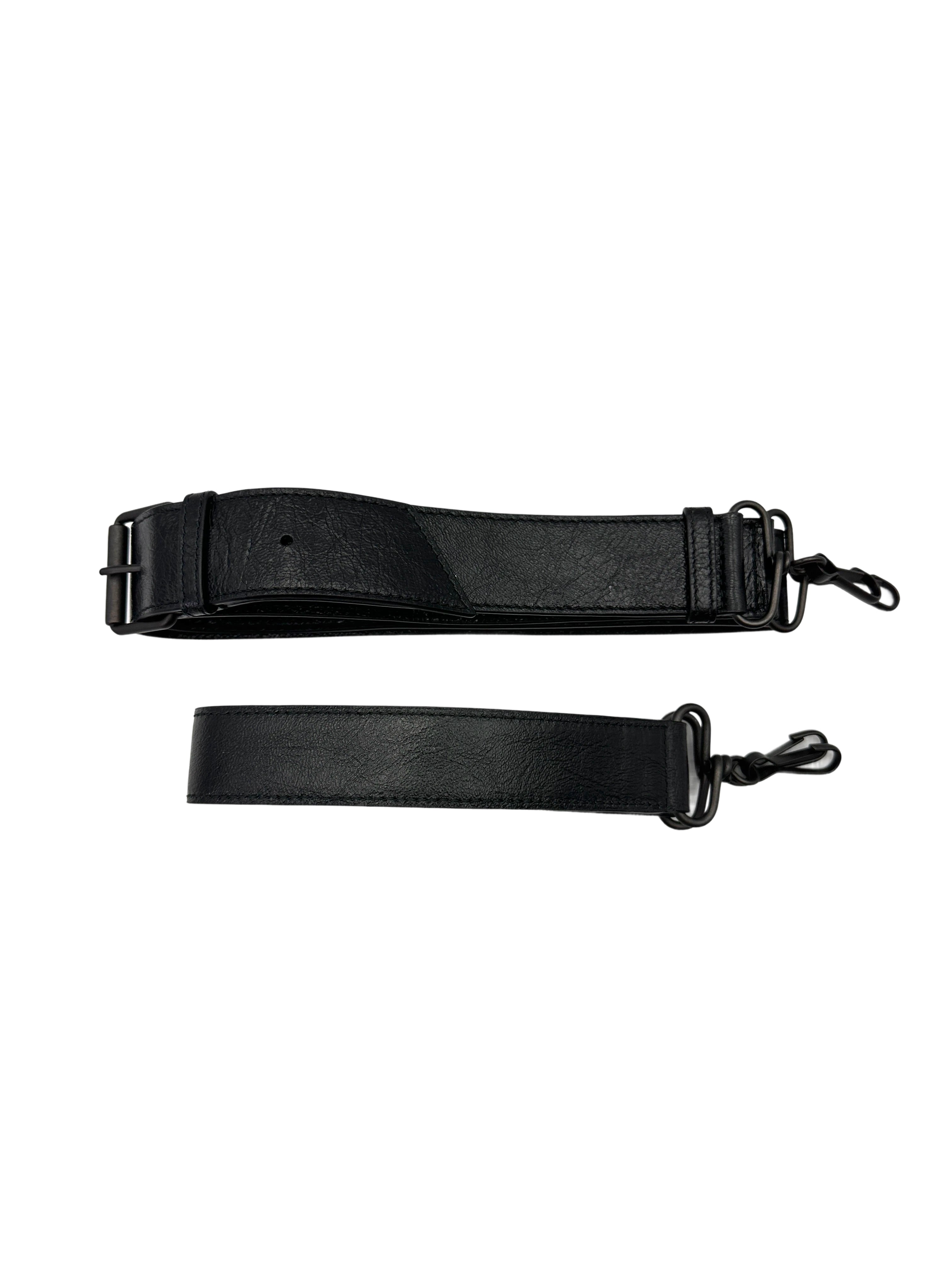 Balenciaga Classic Le City Moto Black Leather Shoulder Bag BB73