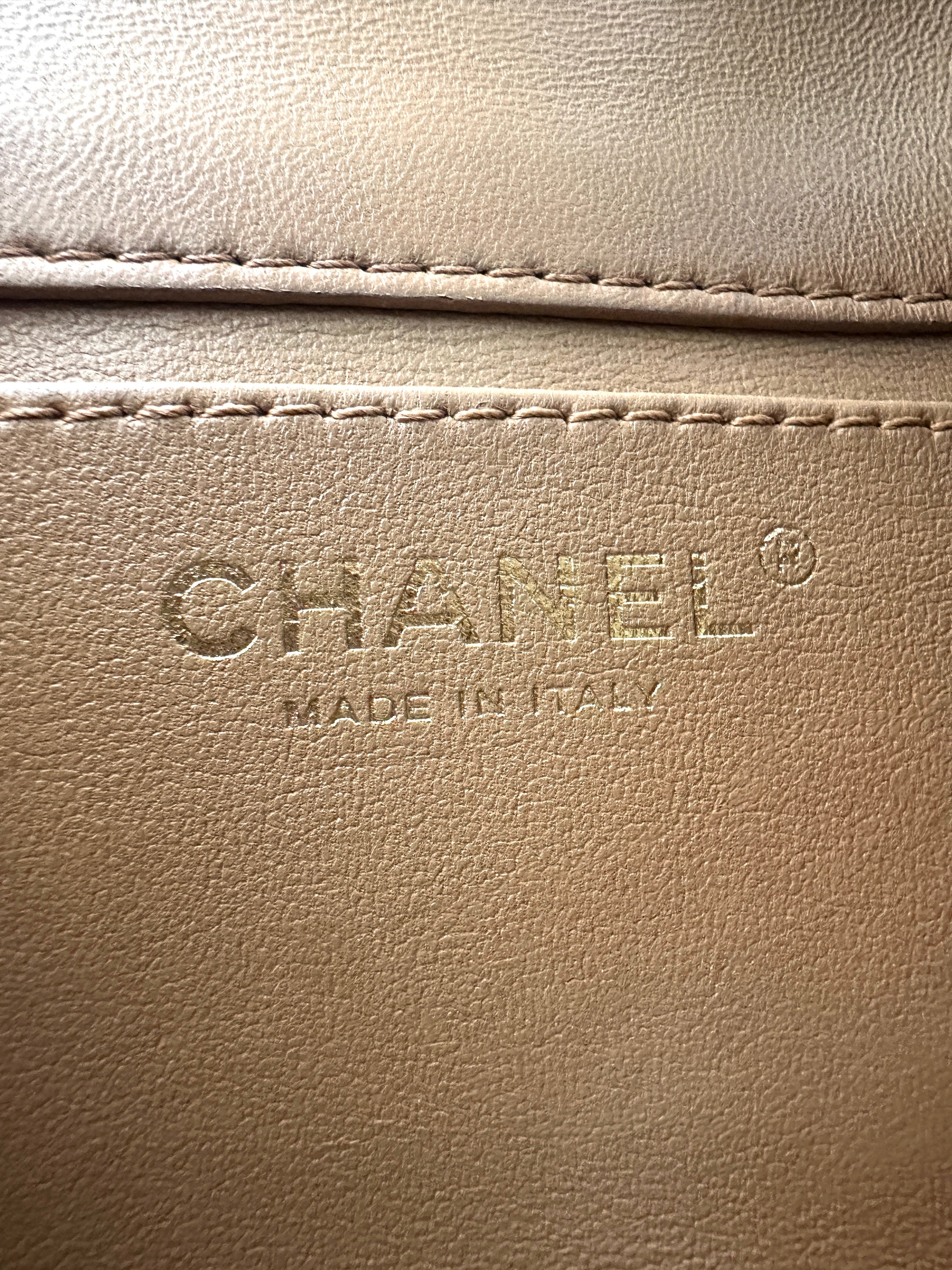 Chanel 22B Classic Flap Brown Quilted Lambskin Mini Shoulder Bag With Gold Buckle(GP***HH) CC2106