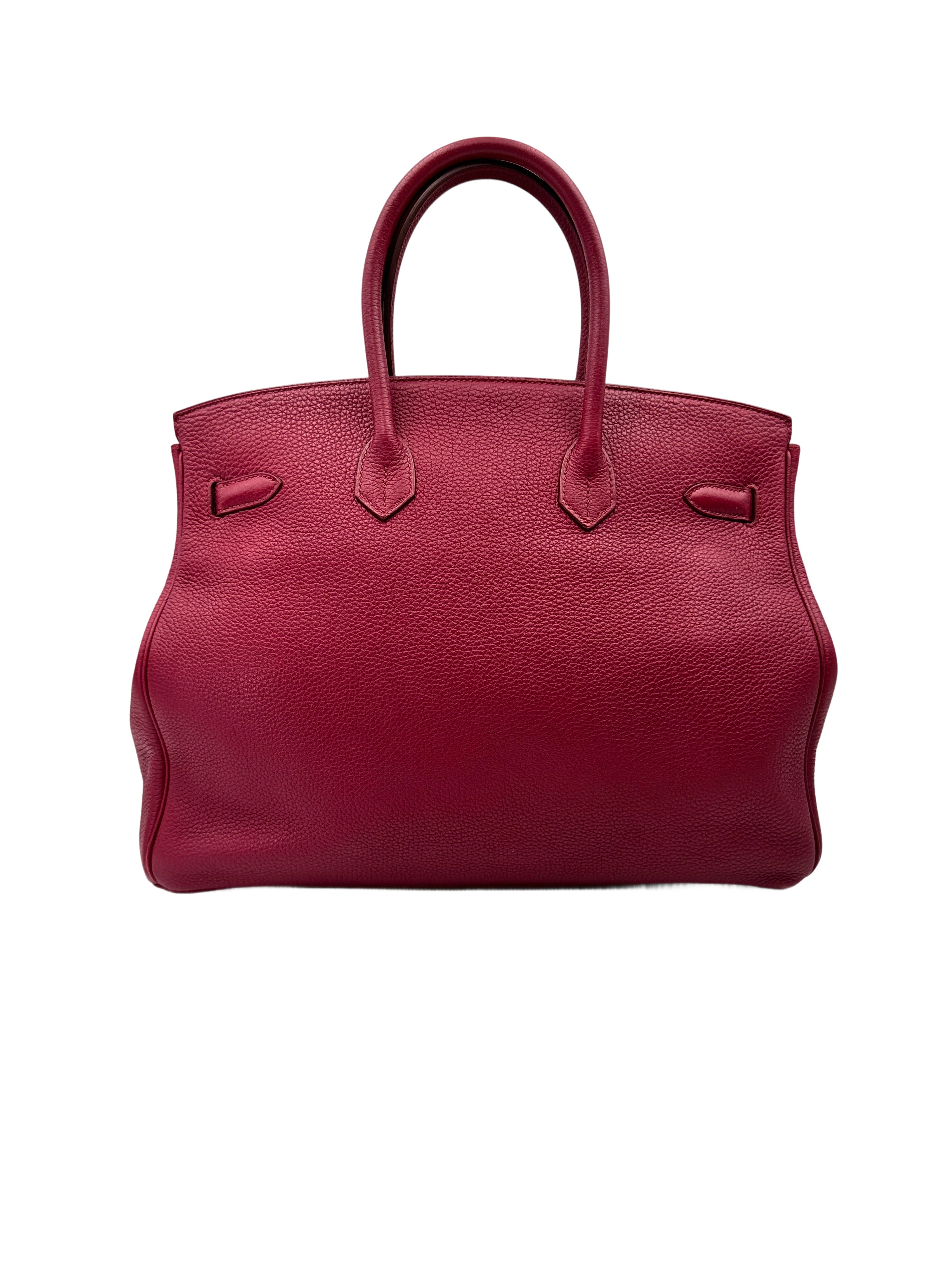 Hermes Birkin Pink Leather Top Handle Bag HR120