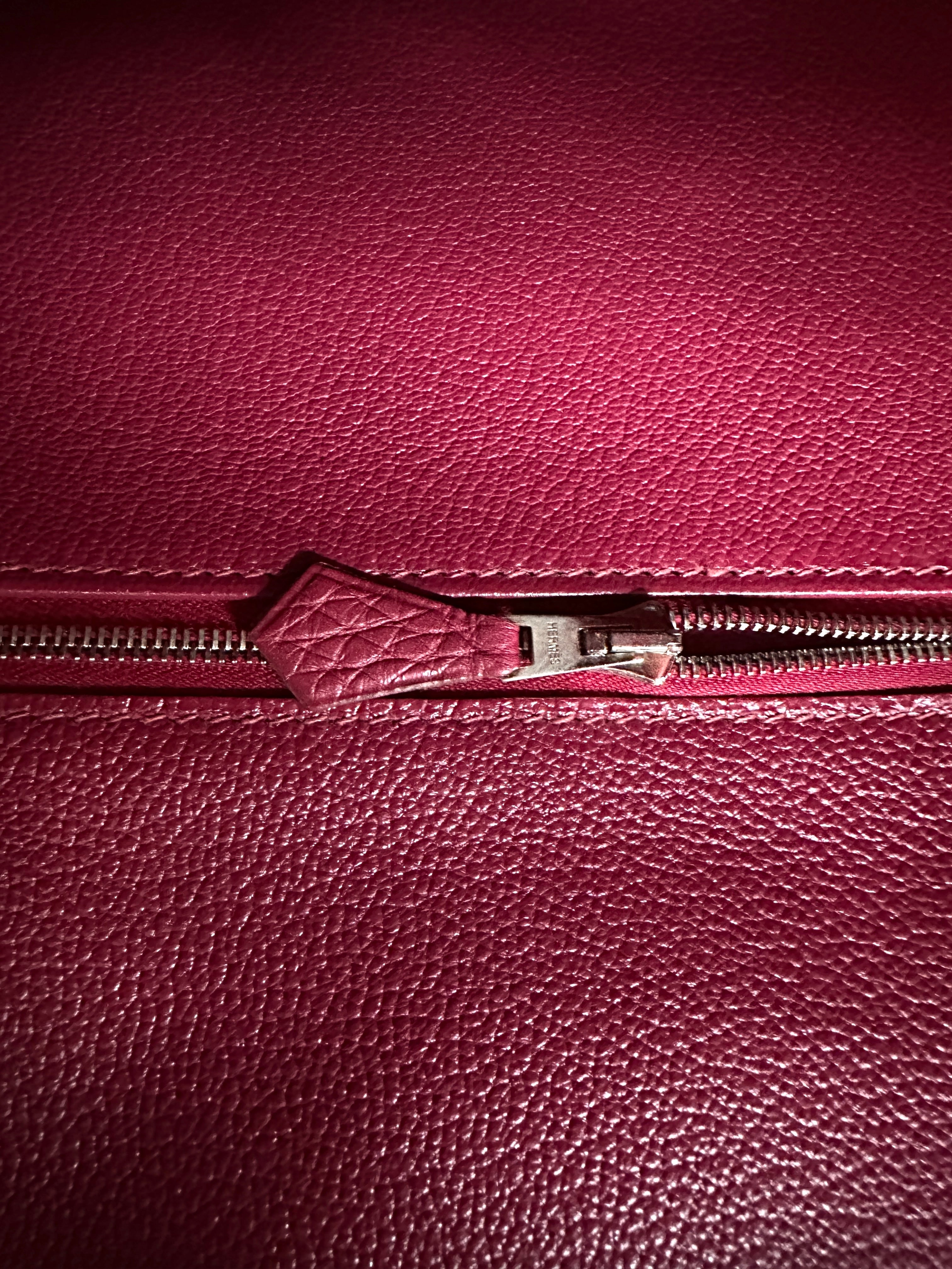 Hermes Birkin Pink Leather Top Handle Bag HR120