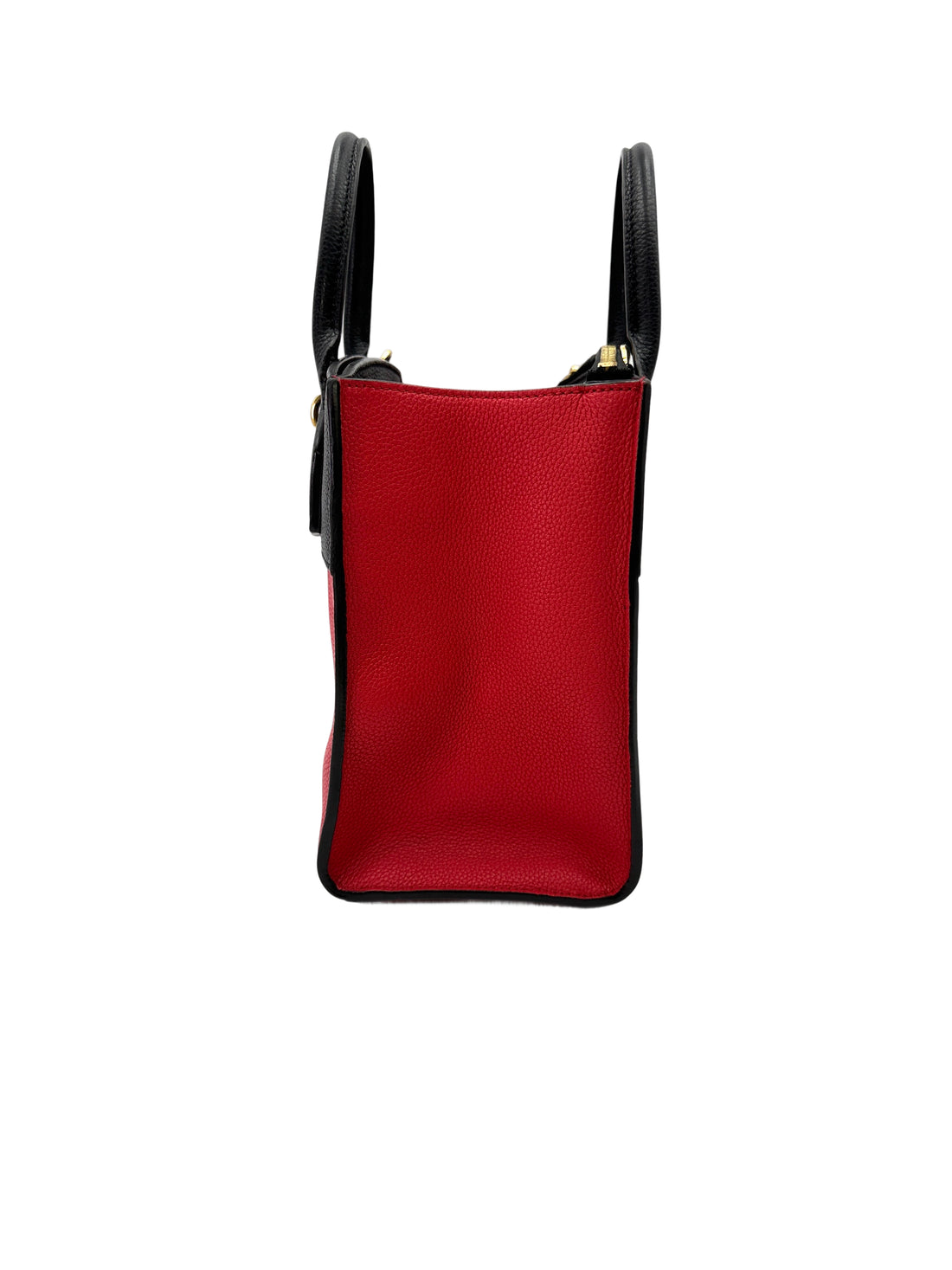 Louis Vuitton City Steamer Black/Red Grained Leather Handle Bag LV2939