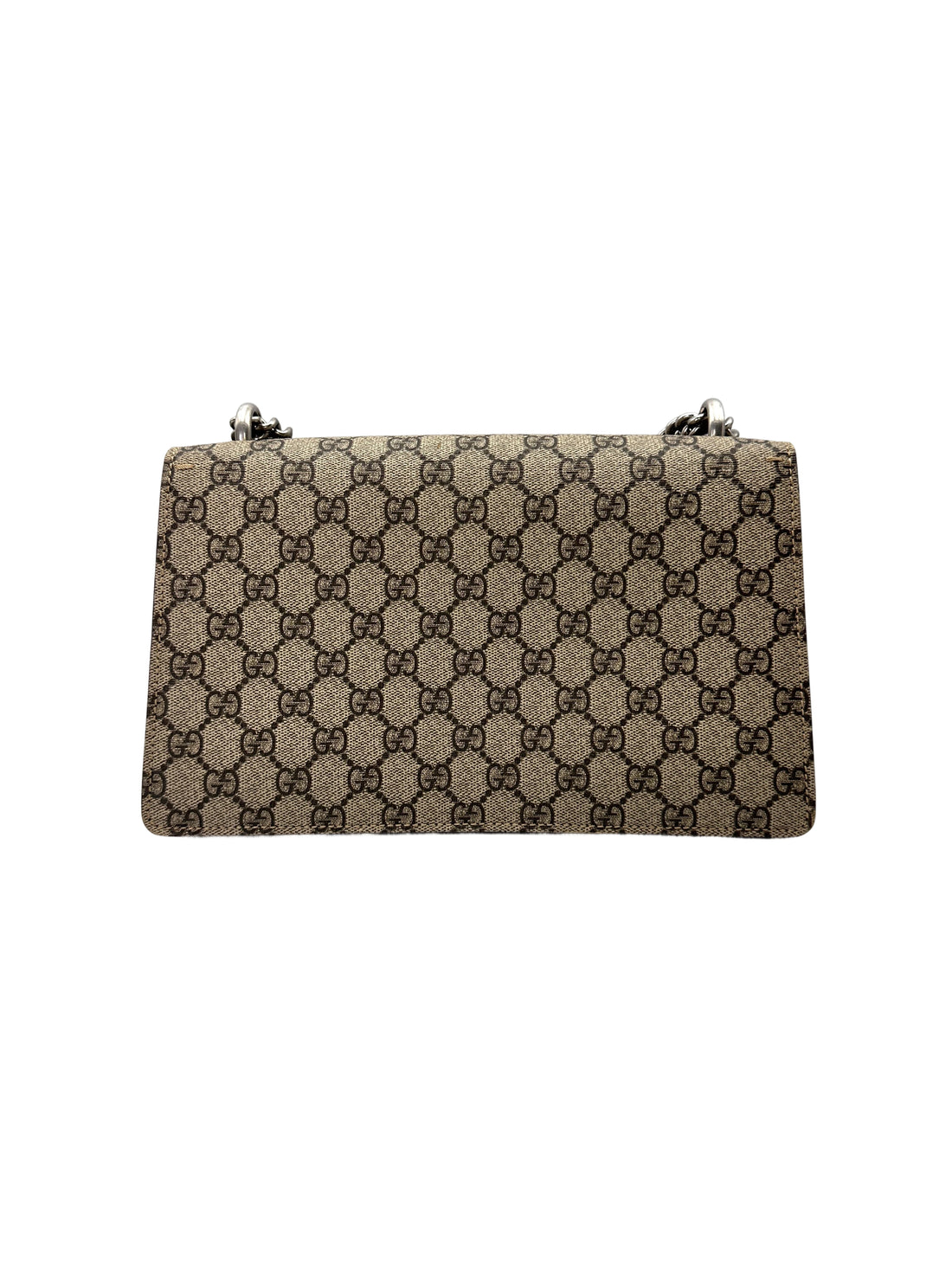 Gucci Dionysus GG Supreme Canvas Medium Size Shoulder Bag With Red Tirm GG1210