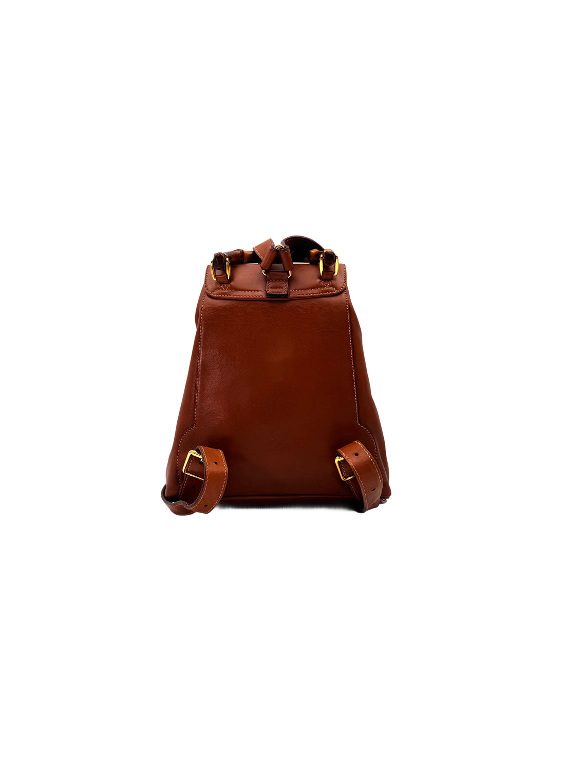 Gucci Bamboo Brown Leather Backpack GG1231