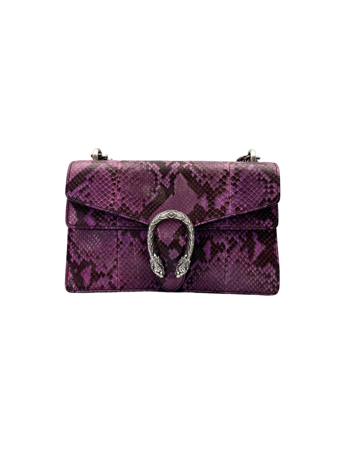 Gucci Dionysus Purple Python Leather Medium Size Shoulder Bag GG1245