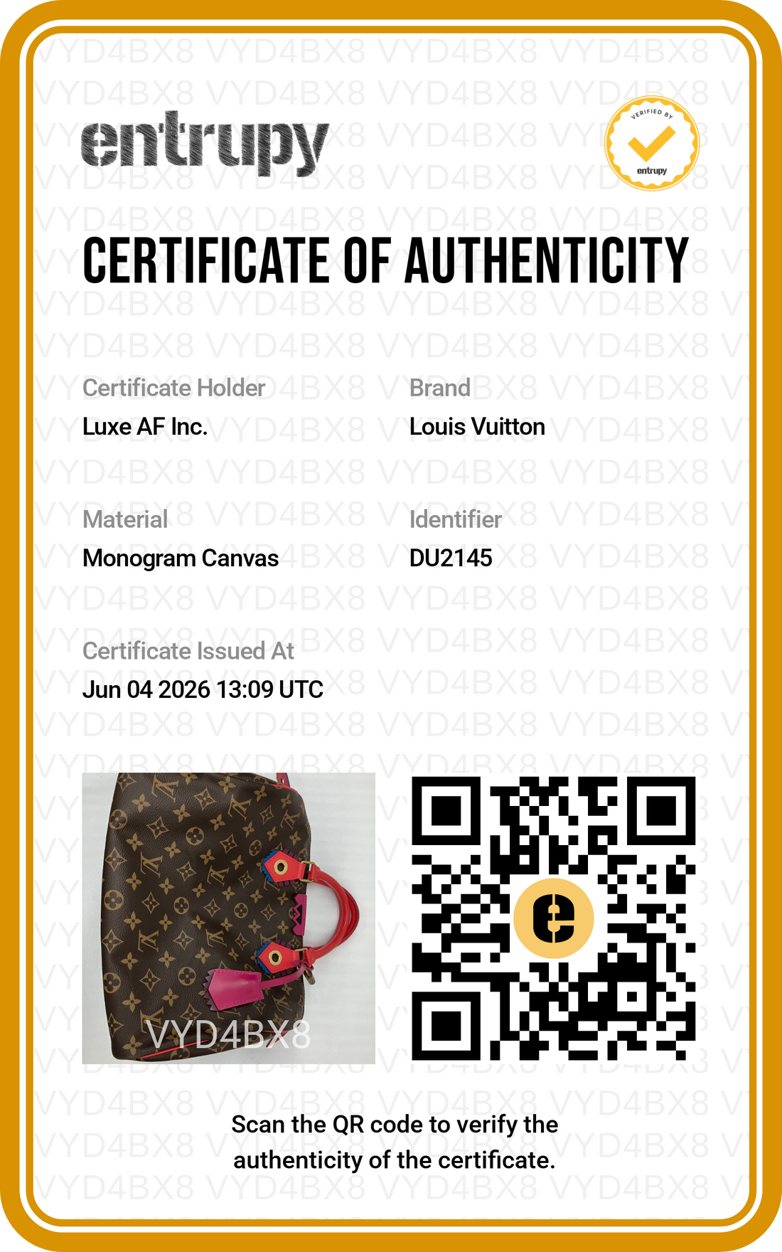 Louis Vuitton Speedy30 Totem Monogram Canvas Handle Bag LV2945