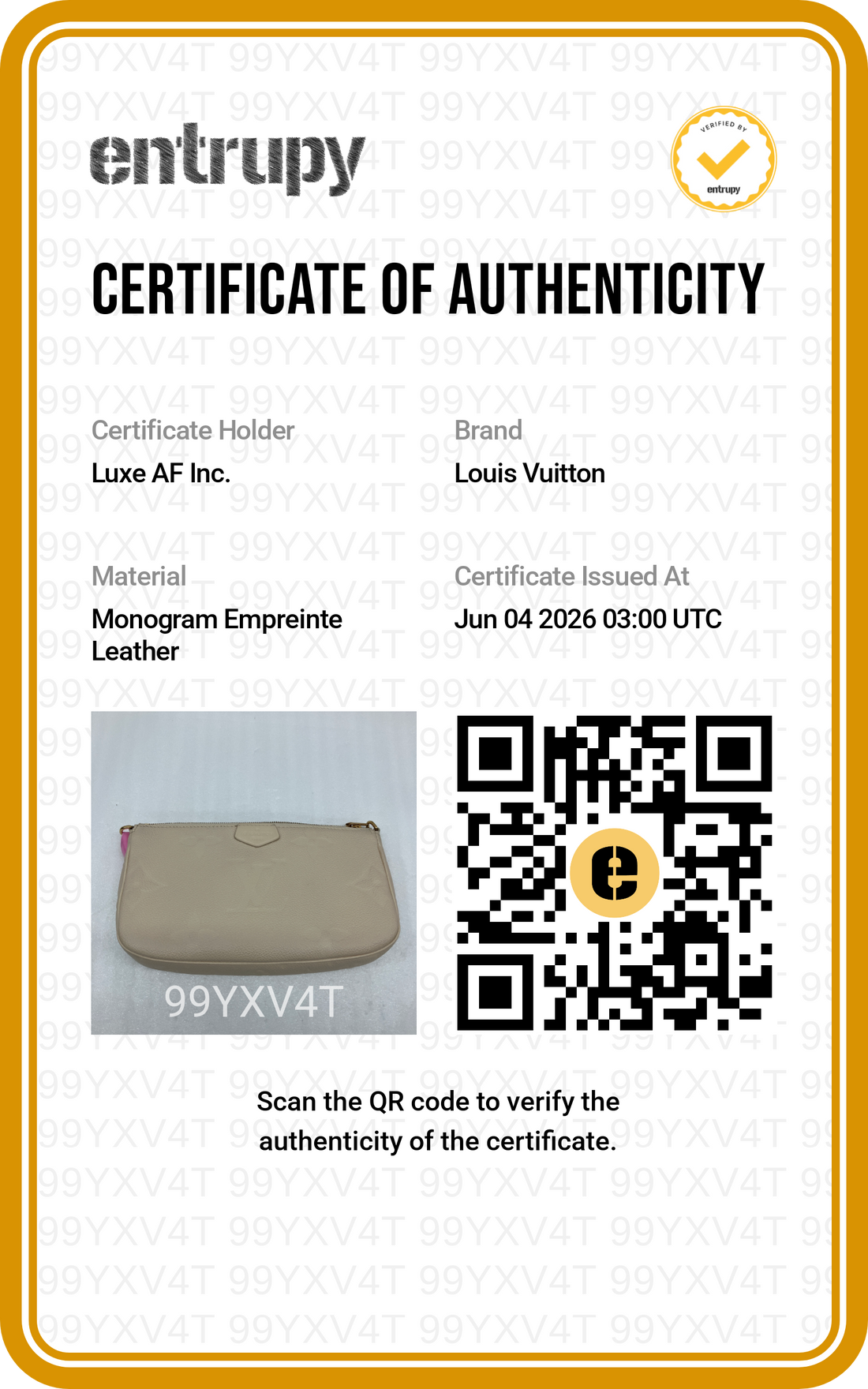 Louis Vuitton White Monogram Empreinte Leather Multi Pochette Accessoires LV2934