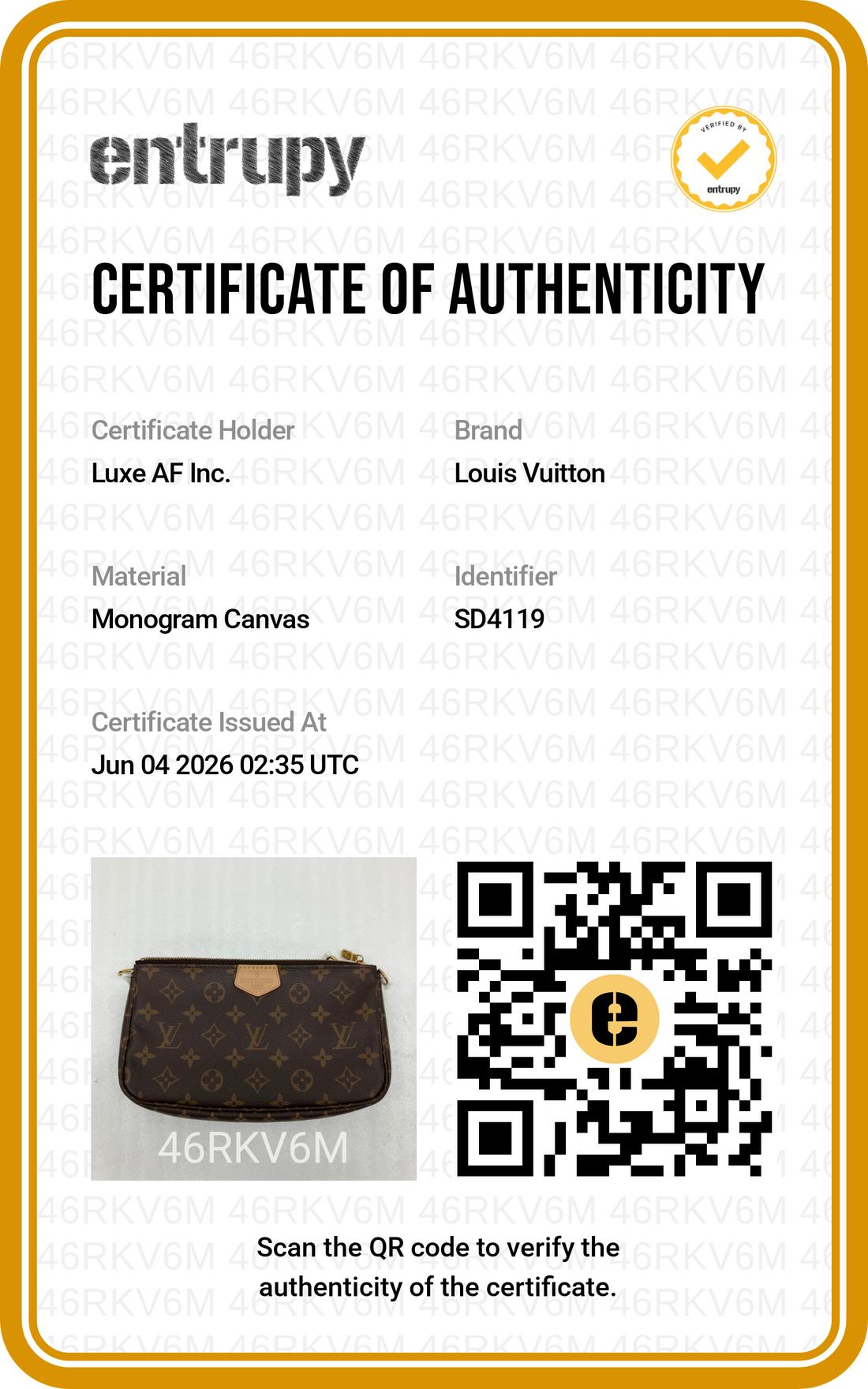Louis Vuitton Brown Monogram Canvas Multi Pochette Accessoires LV2935