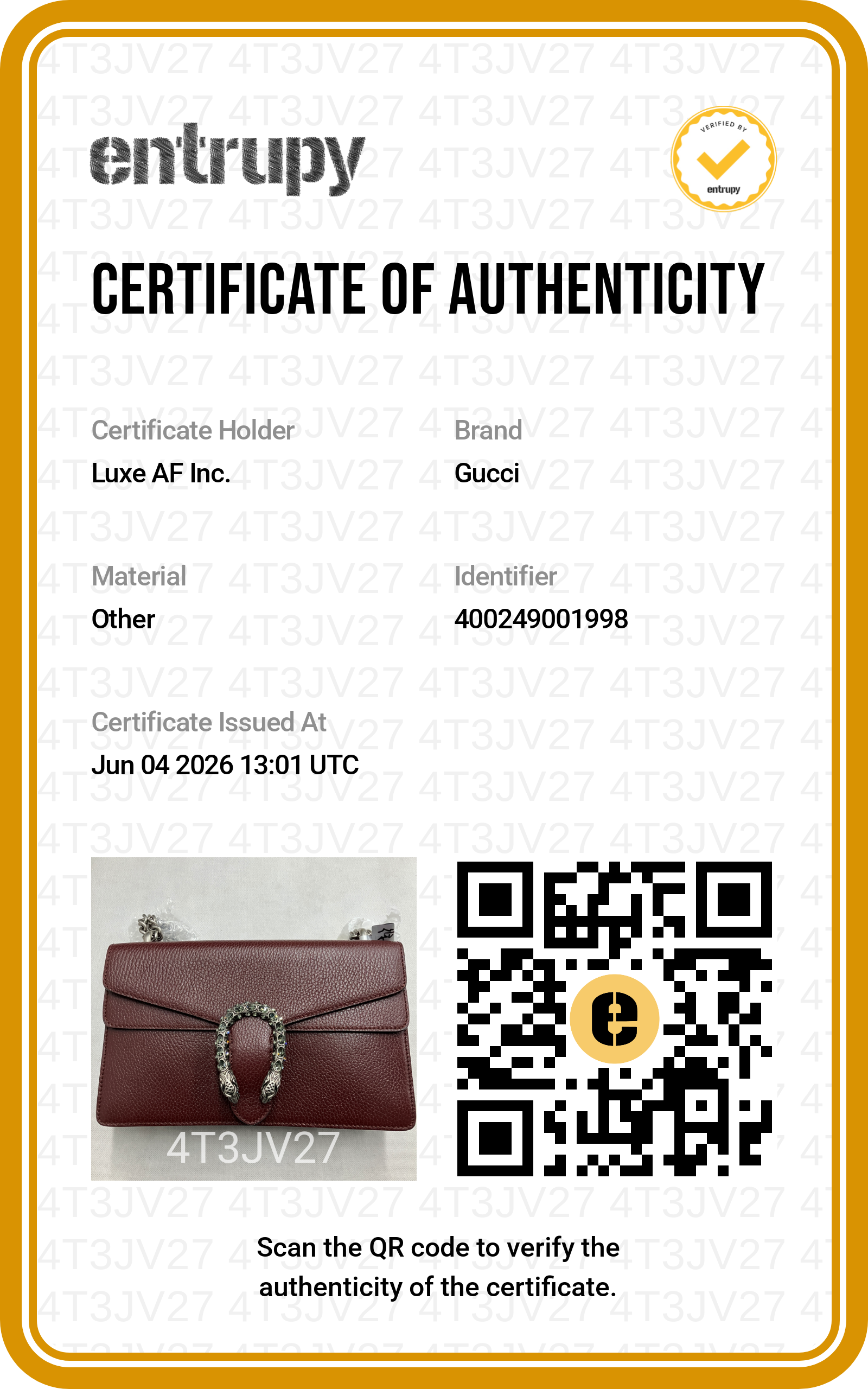 Gucci Dionysus Dark Red Leather Medium Size Shoulder Bag GG1216