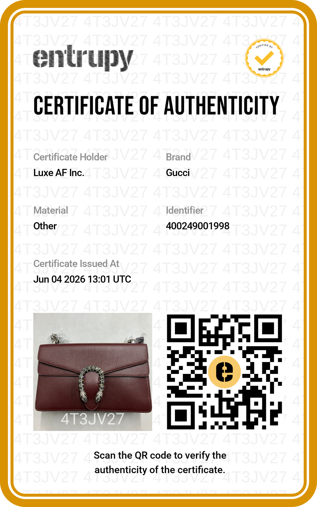 Gucci Dionysus Dark Red Leather Medium Size Shoulder Bag GG1216