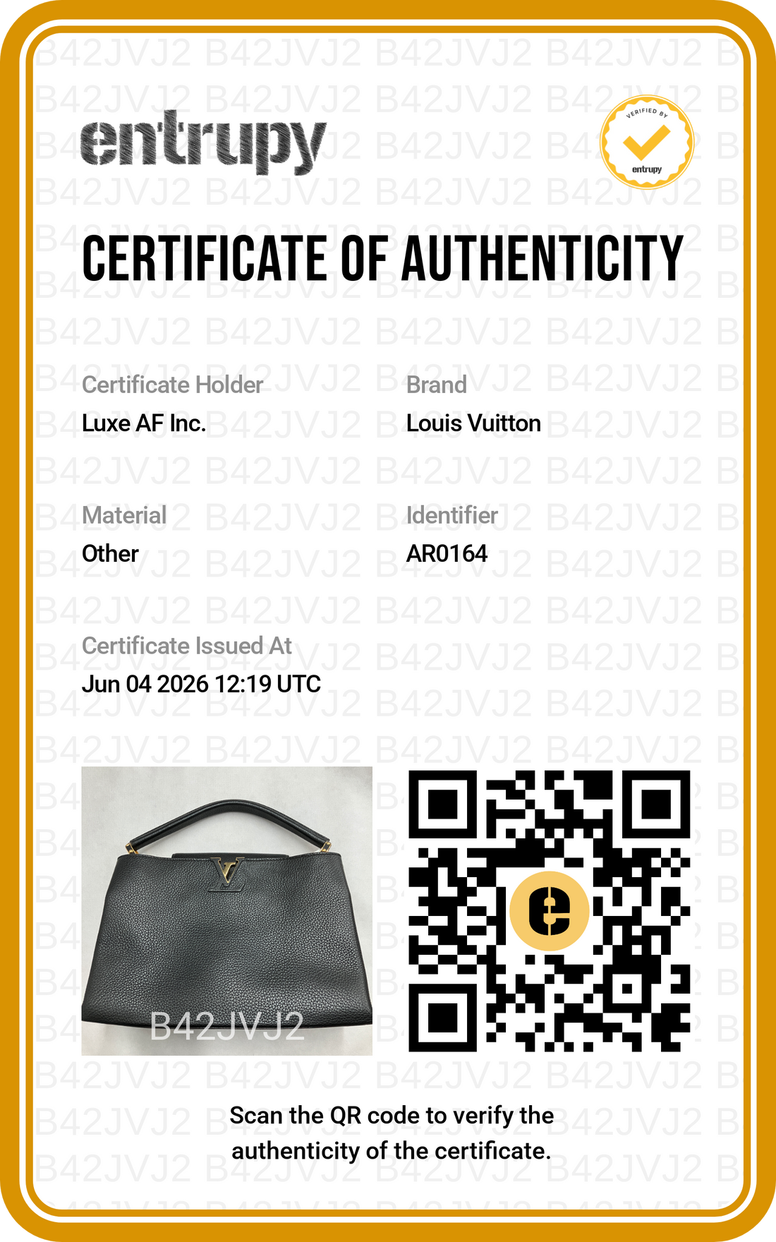 Louis Vuitton Capucines GM Black Leather Handle Bag LV2952