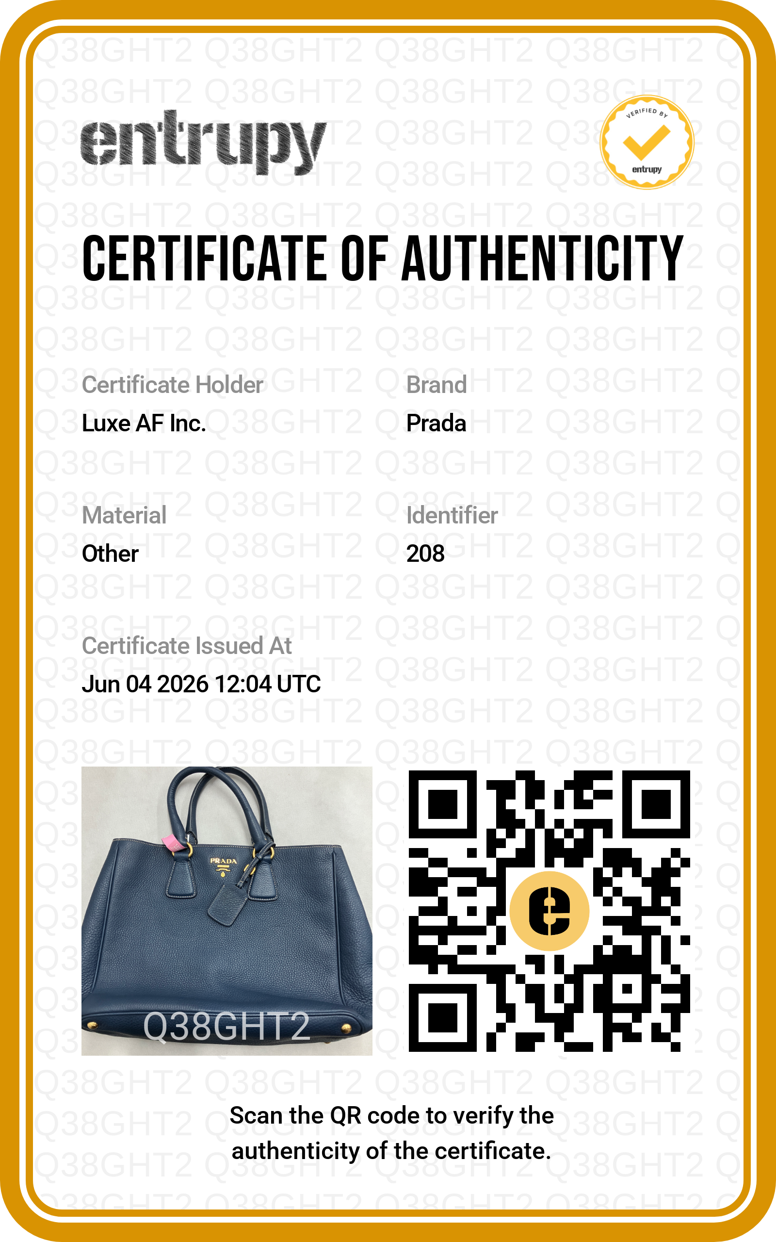 Prada Galleria Navy Saffiano Leather Handle Bag PR444