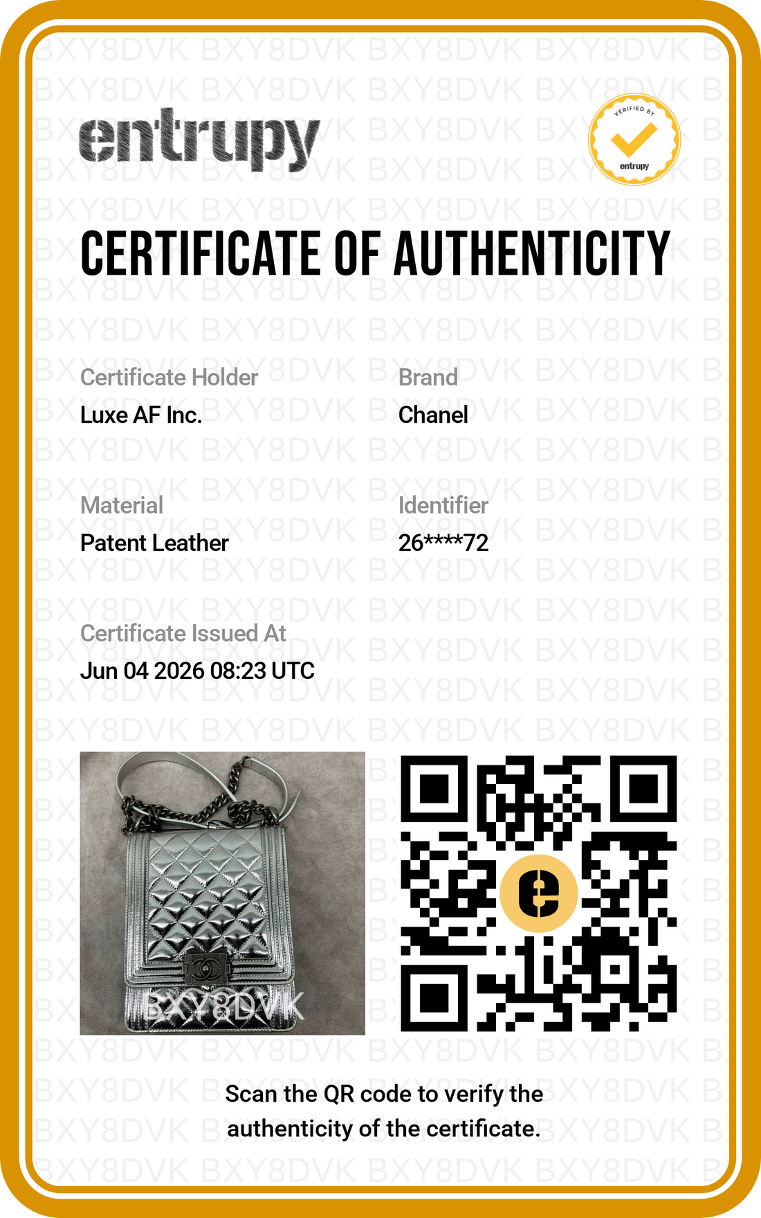 Chanel North South LeBoy Metallic Silver Quilted Leather Shoulder Bag(26***72) CC2108