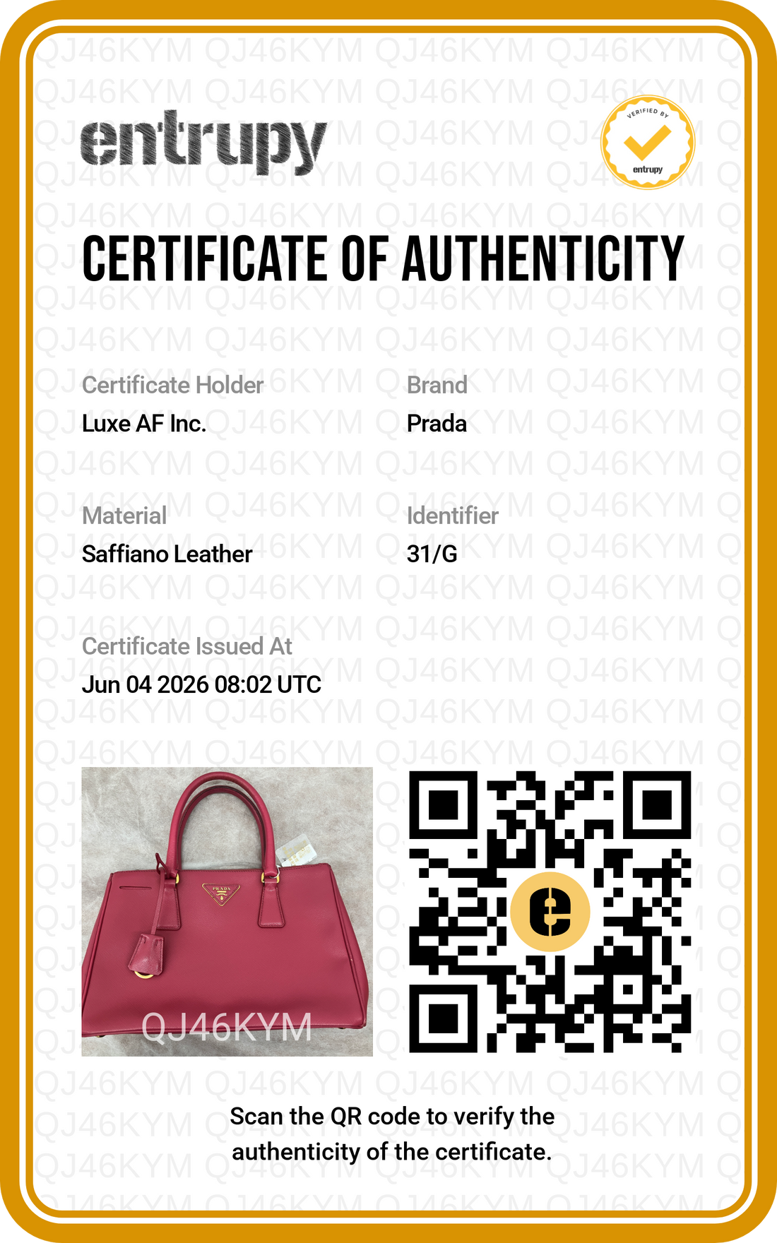 Prada Galleria Red Saffiano Leather Handle Bag PR471