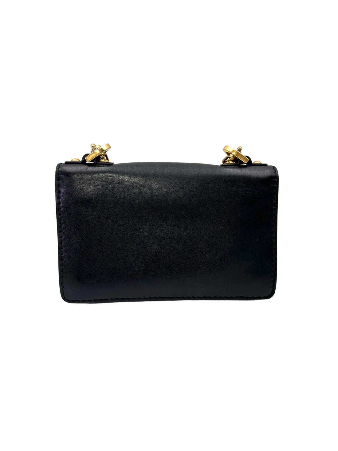 Christian Dior Jadior Black Leather Chain Bag With Gold Hardware DR773