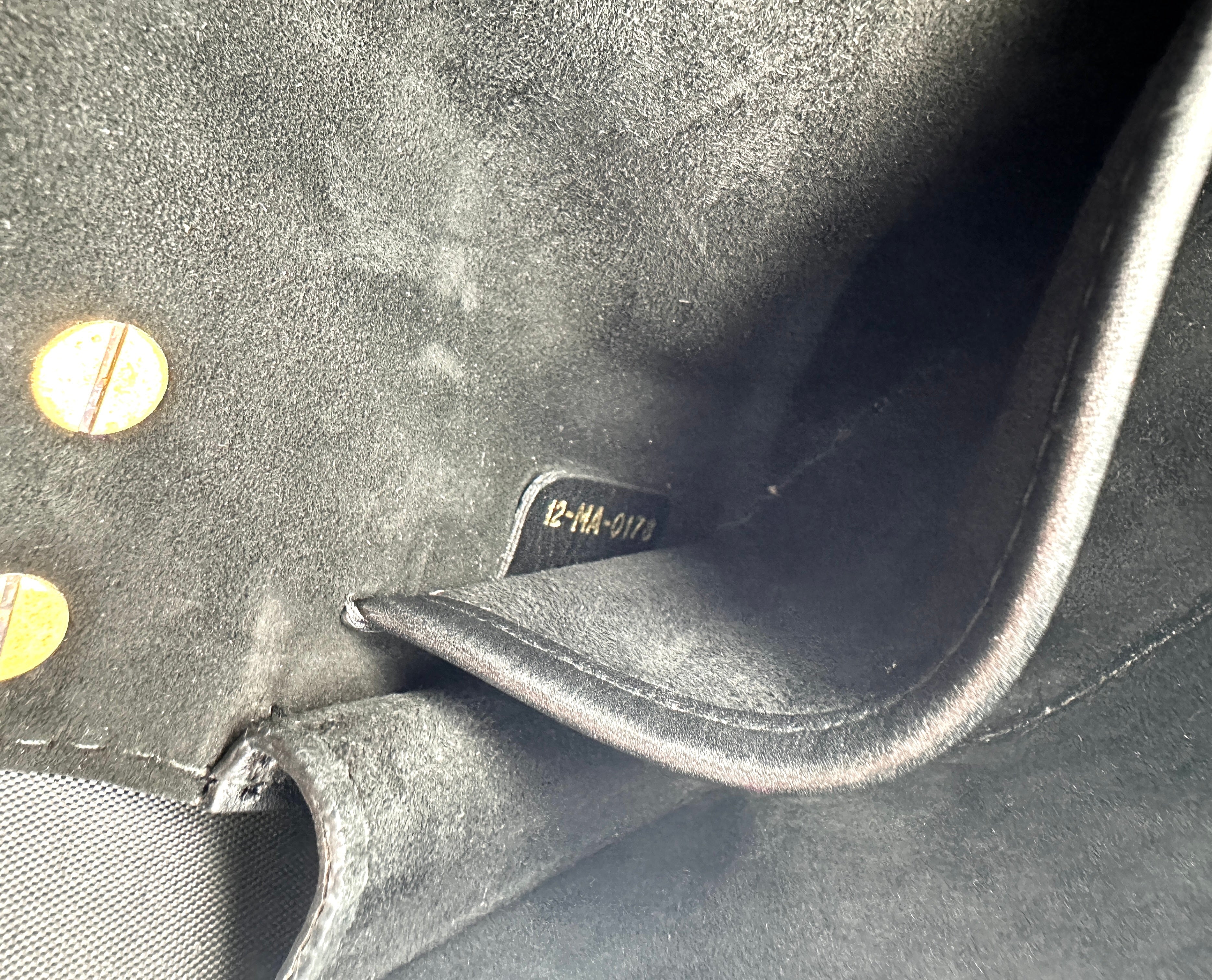 Christian Dior Jadior Black Leather Chain Bag With Gold Hardware DR773