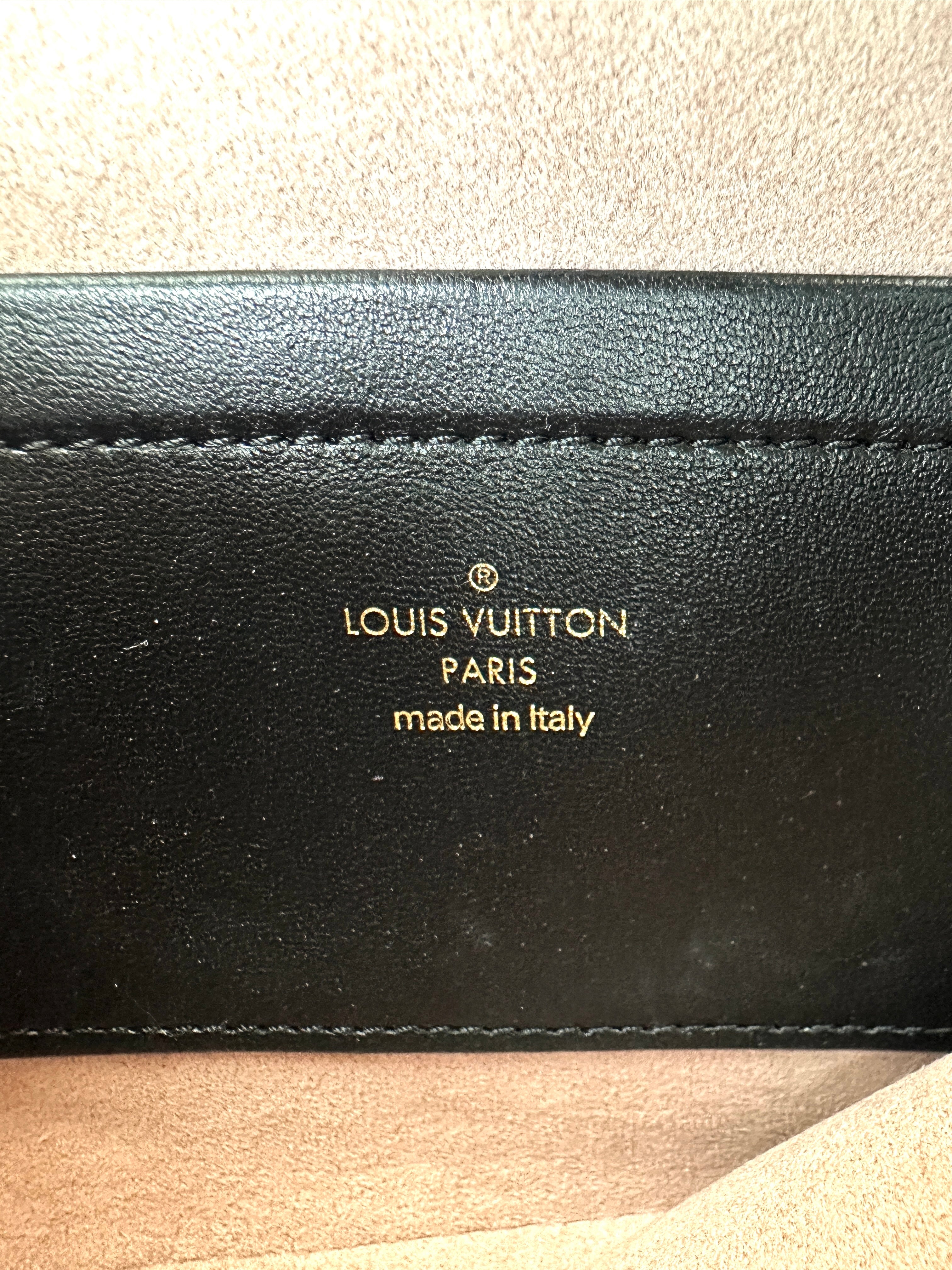 Louis Vuitton Pochette Coussin Black Monogram Embossed Leather Shoulder Bag LV2946