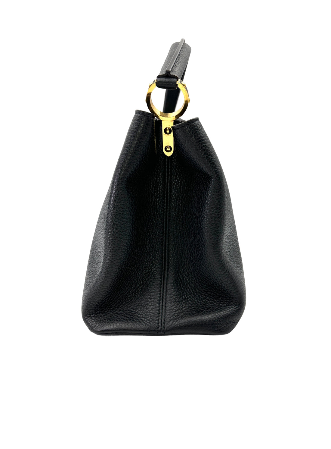 Louis Vuitton Capucines GM Black Leather Handle Bag LV2952