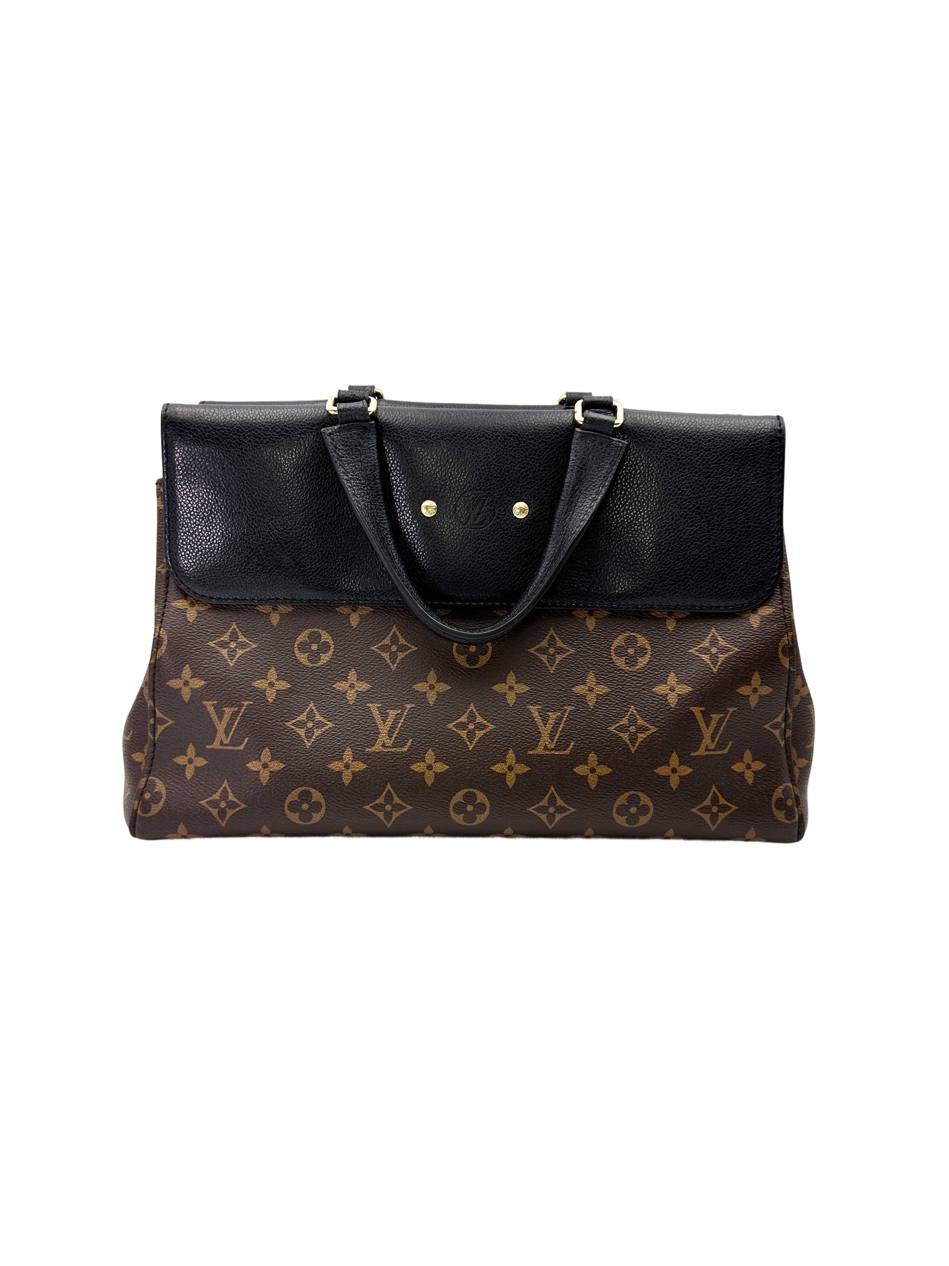 Louis Vuitton Venus Monogram Canvas & Black Leather Handle Bag LV2943