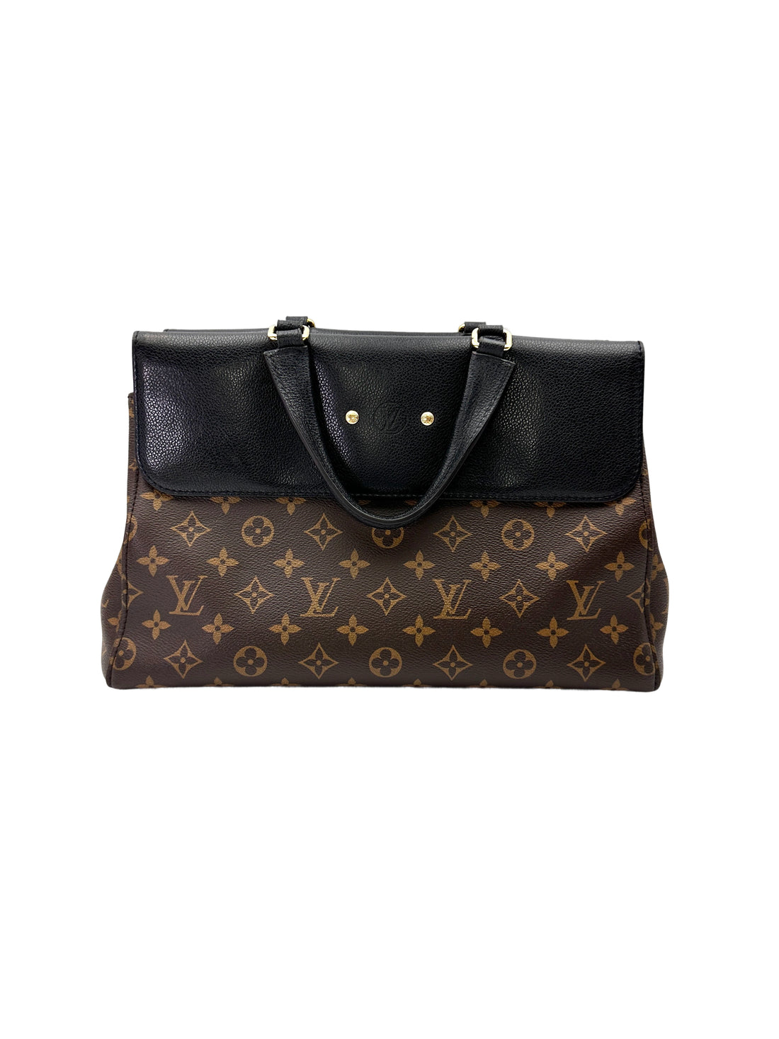 Louis Vuitton Venus Monogram Canvas & Black Leather Handle Bag LV2943