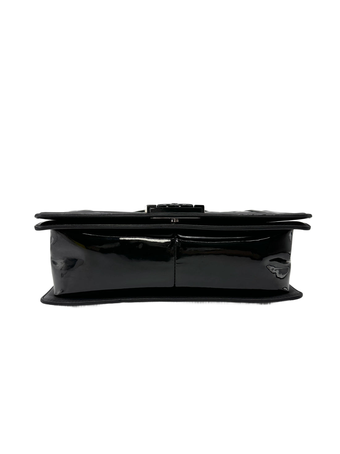 Chanel LeBoy Black Quilted Patent Leather Shoulder Bag(20***65) CC2109