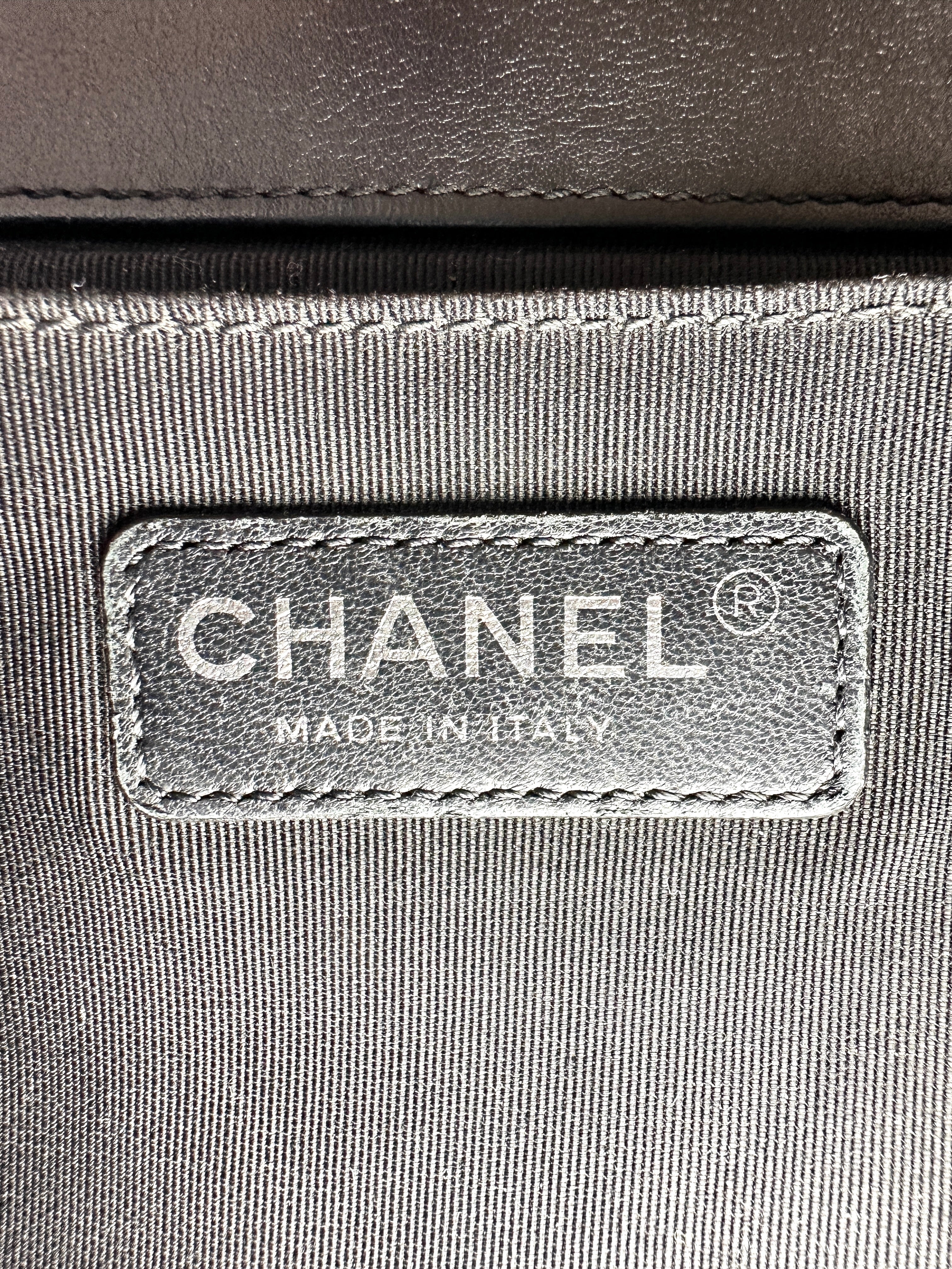 Chanel LeBoy Black Quilted Patent Leather Shoulder Bag(20***65) CC2109