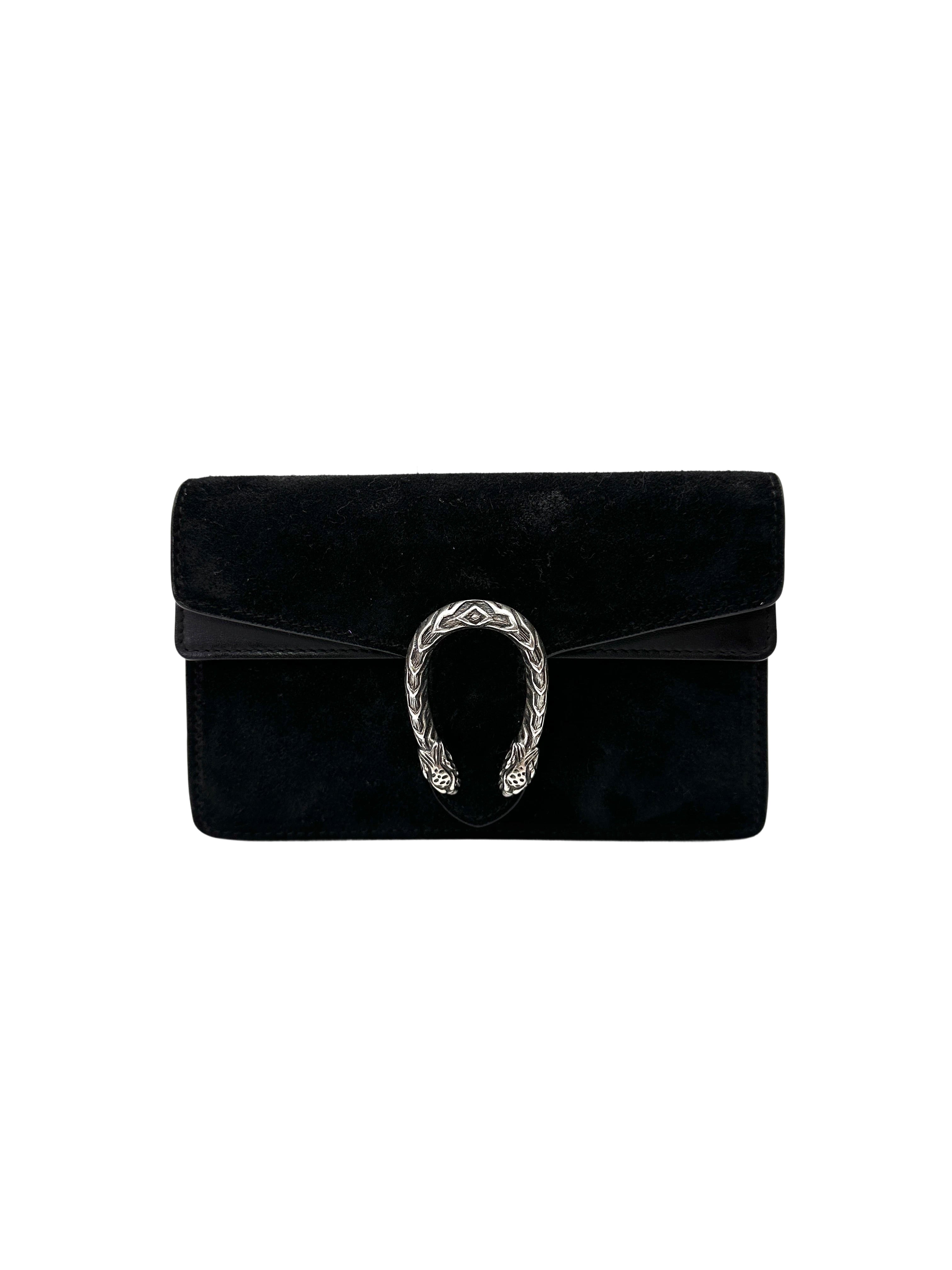 Gucci Dionysus Black Velvet Shoulder Bag GG1224
